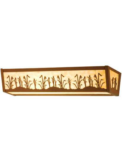 Meyda Rustic 4-Light Red Vanity Light