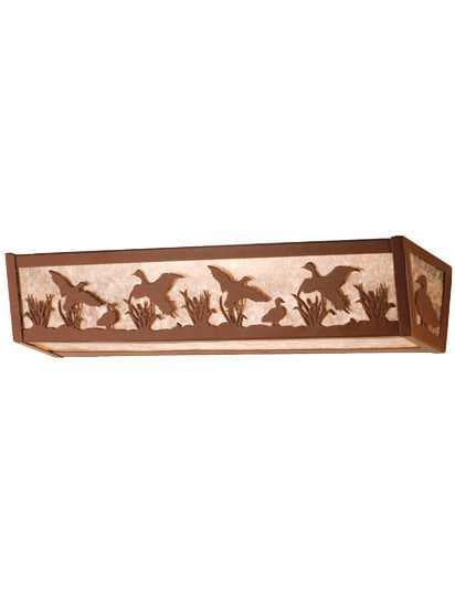 Meyda Rustic 4-Light Red Vanity Light