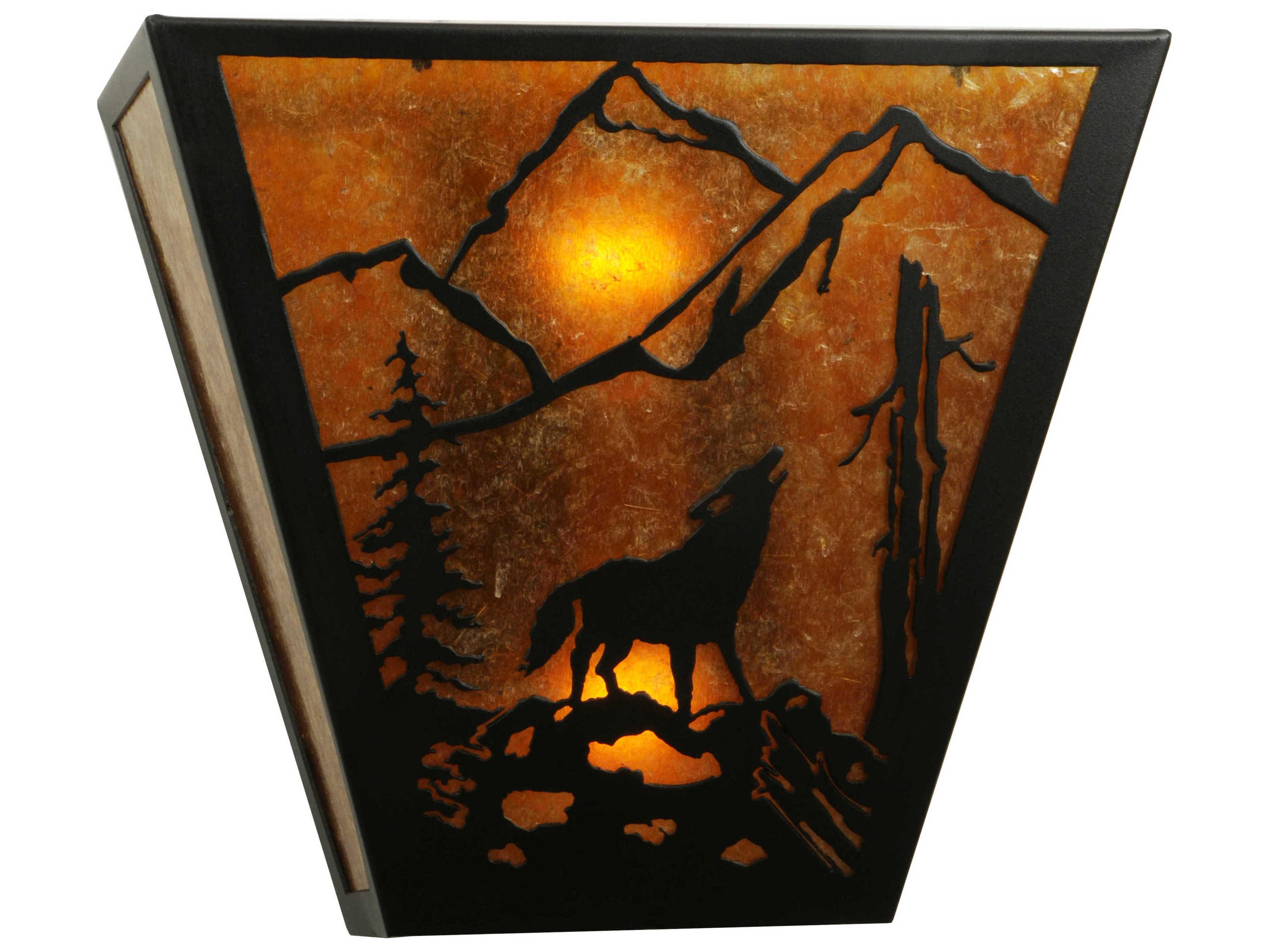 Meyda Lone Wolf 2 - Light Outdoor Wall Light