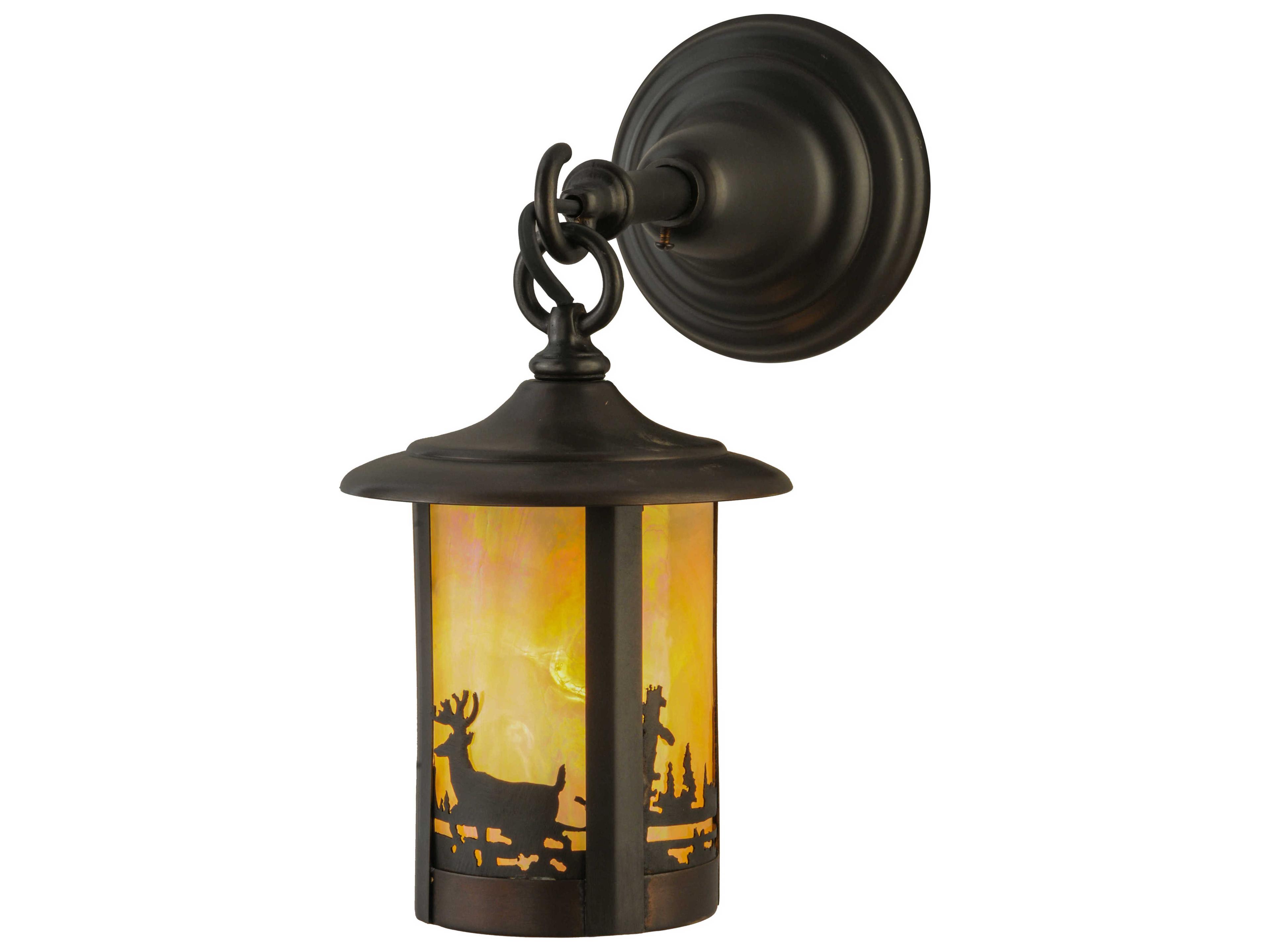 Meyda Fulton Deer Creek Hanging Outdoor Wall Light