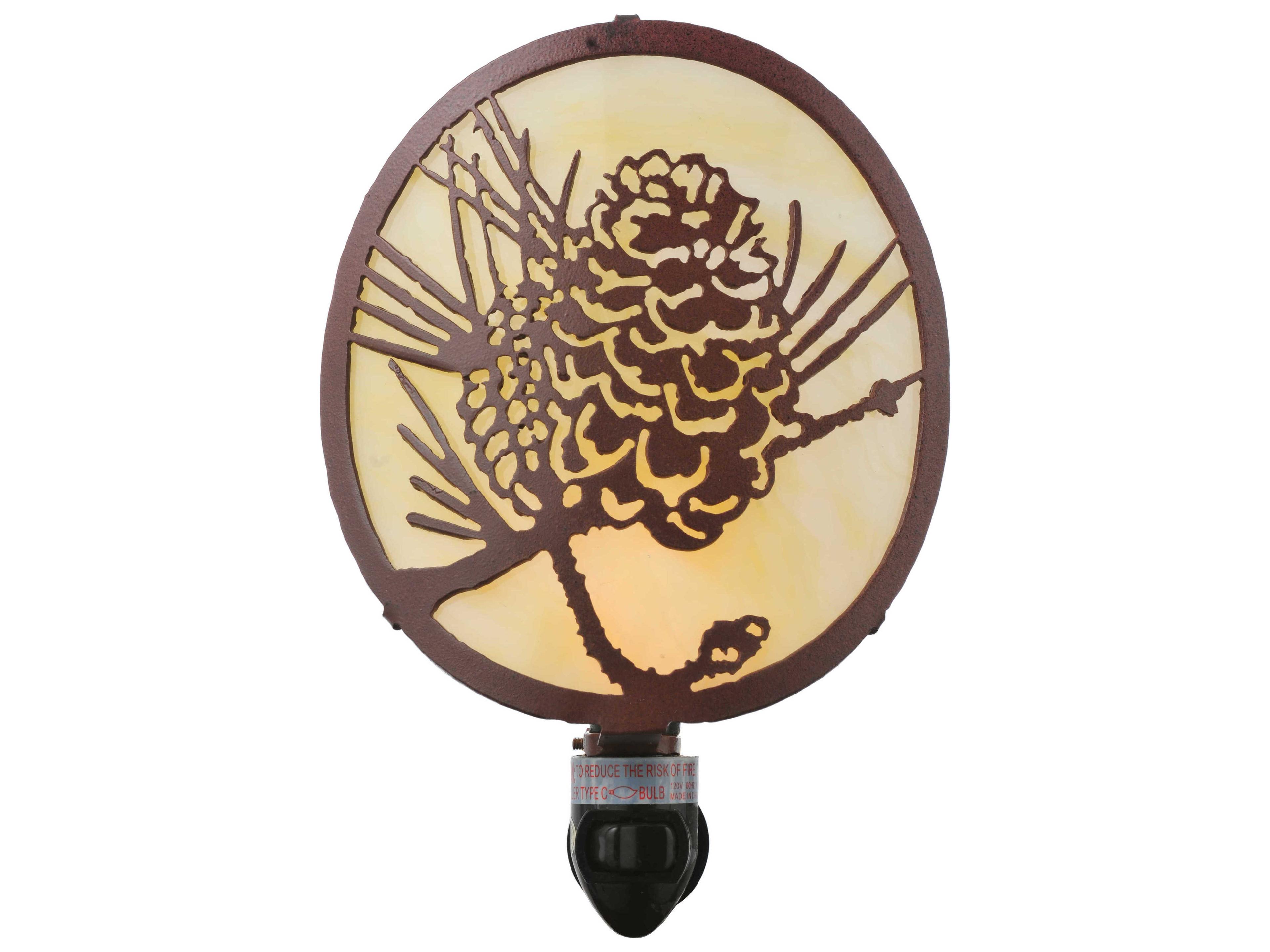 Meyda Rustic 1-Light Brown Wall Sconce