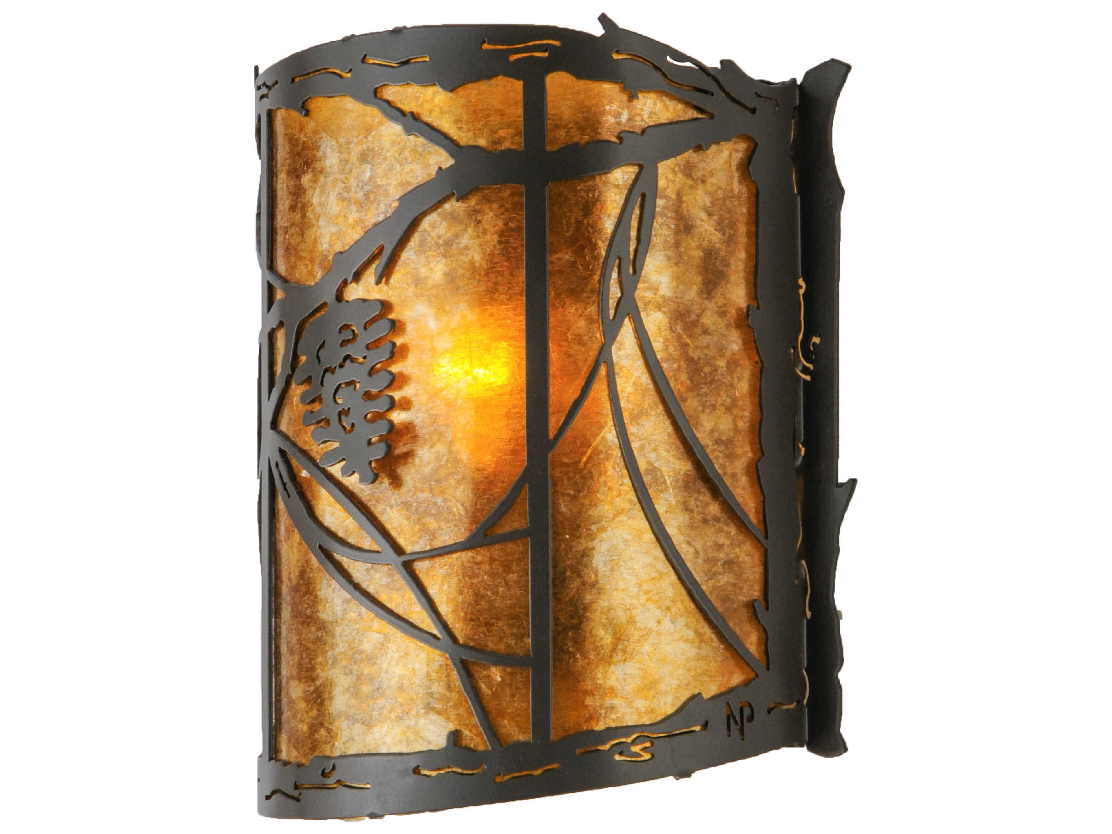 Meyda Whispering Pines 1-Light Bronze Wall Sconce
