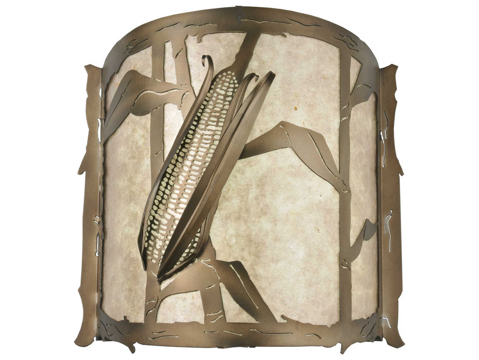 Meyda Rustic 3-Light Copper LED Wall Sconce