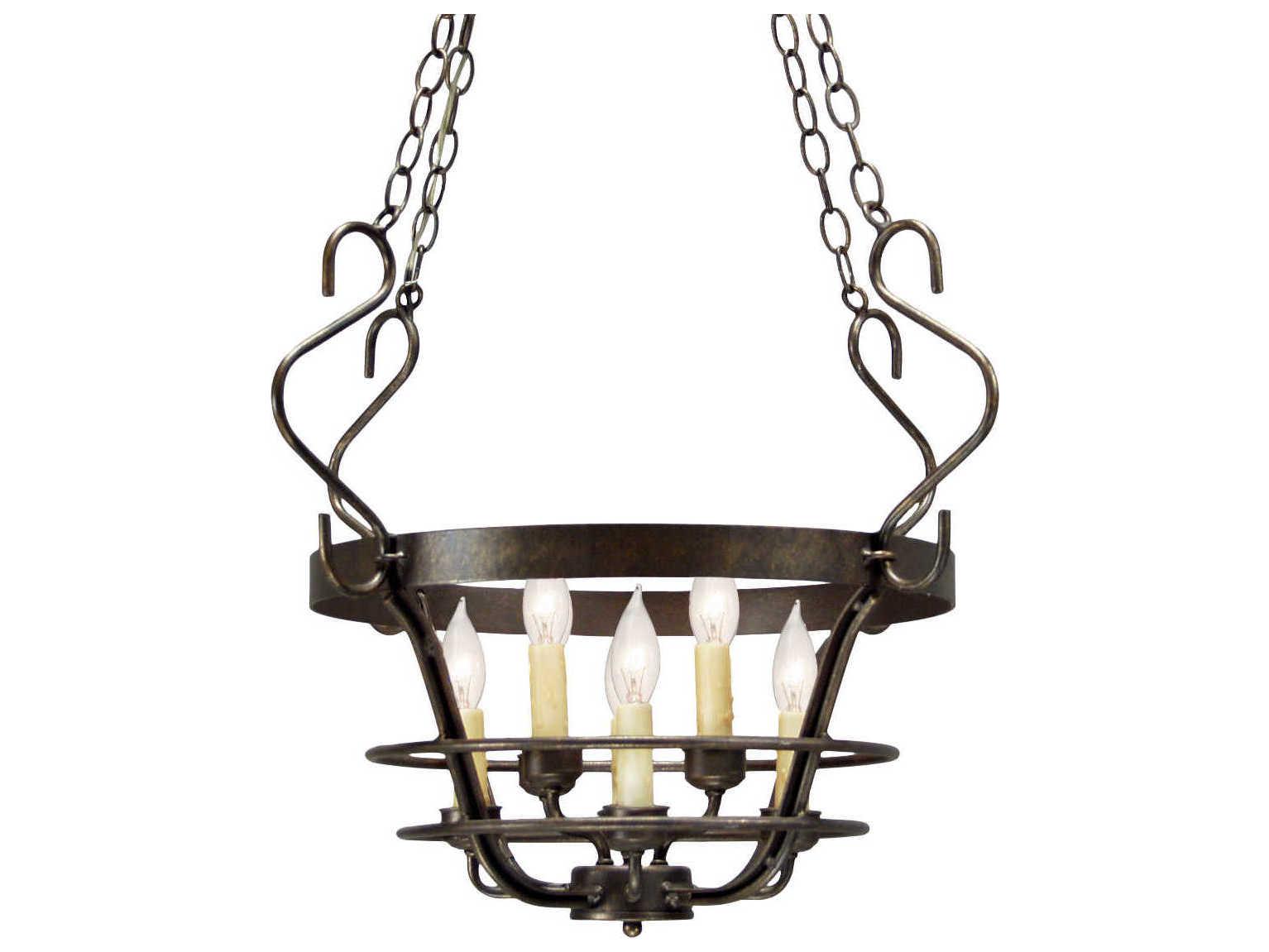 Meyda Secchio 8-Light French Bronze Candelabra Chandelier