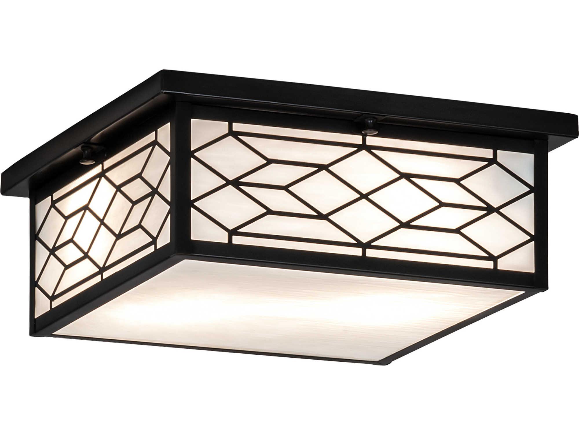 Meyda Seneca 2 - Light Glass Outdoor Ceiling Light
