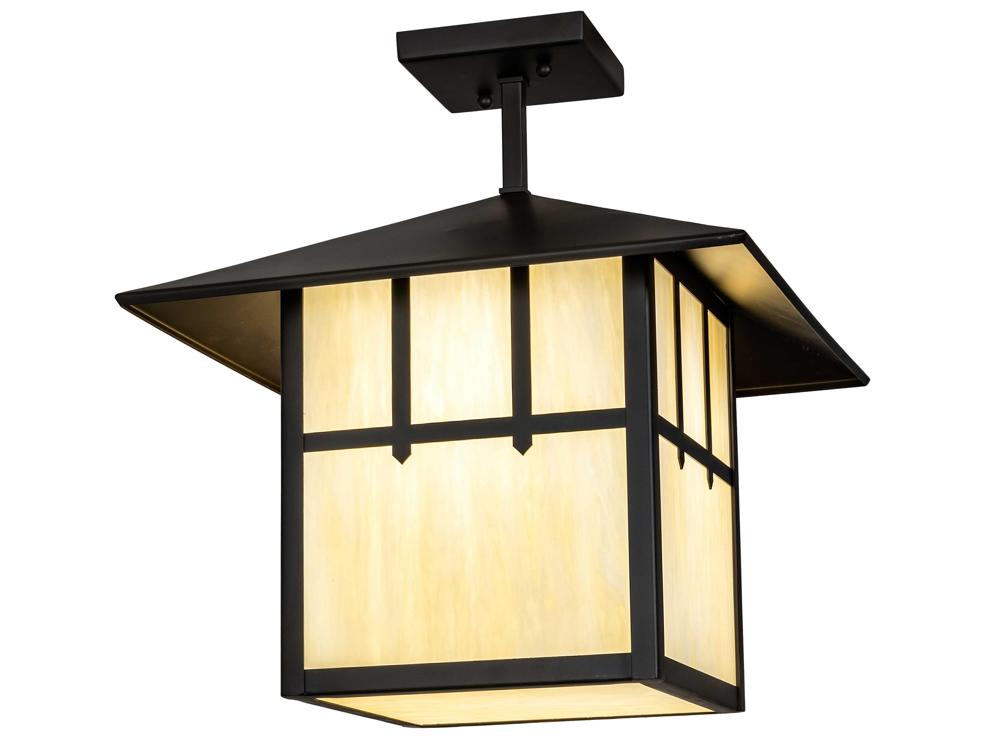Meyda Seneca 1 - Light Glass Outdoor Hanging Light