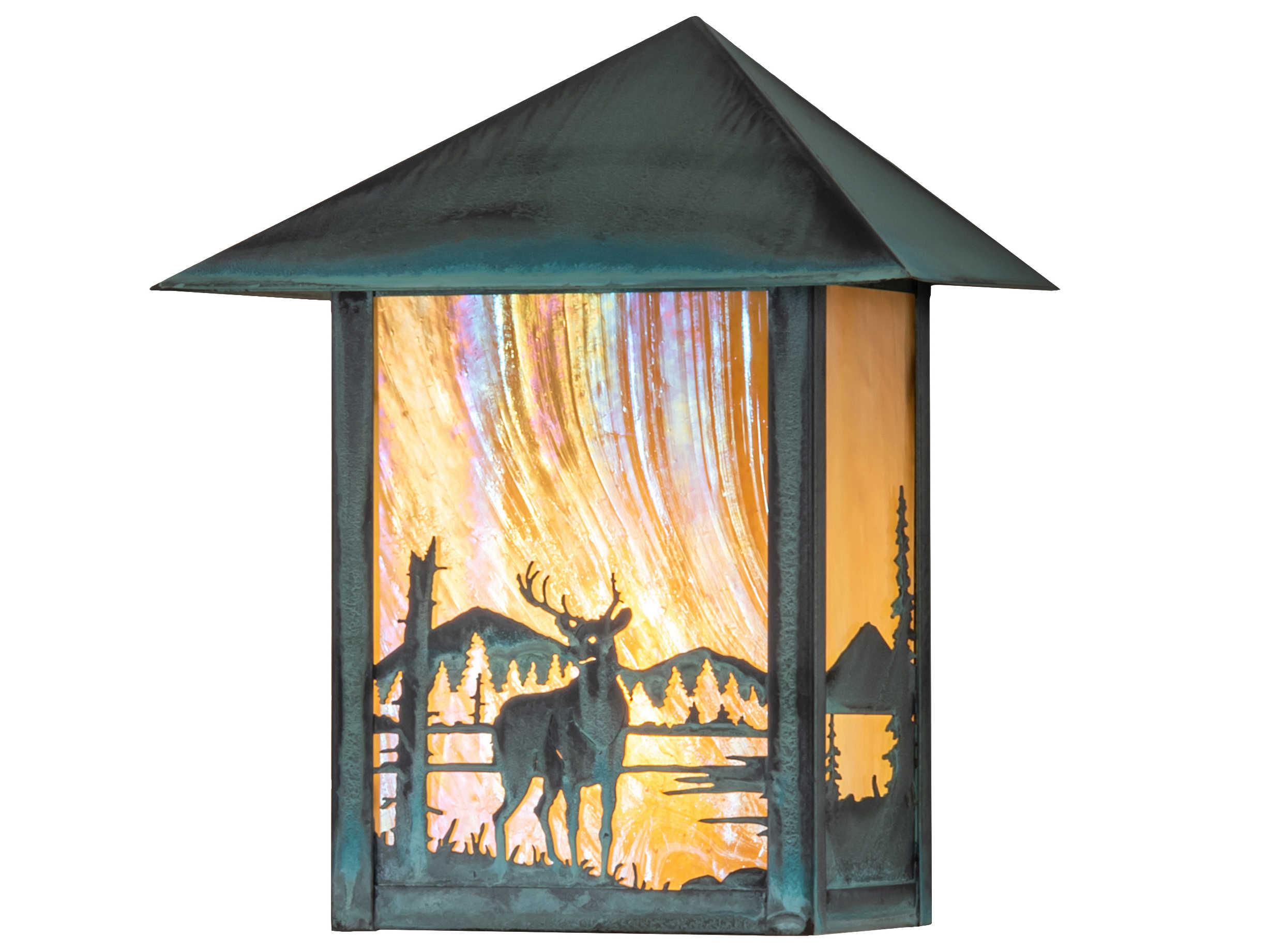 Meyda Seneca 1 - Light Glass Outdoor Wall Light