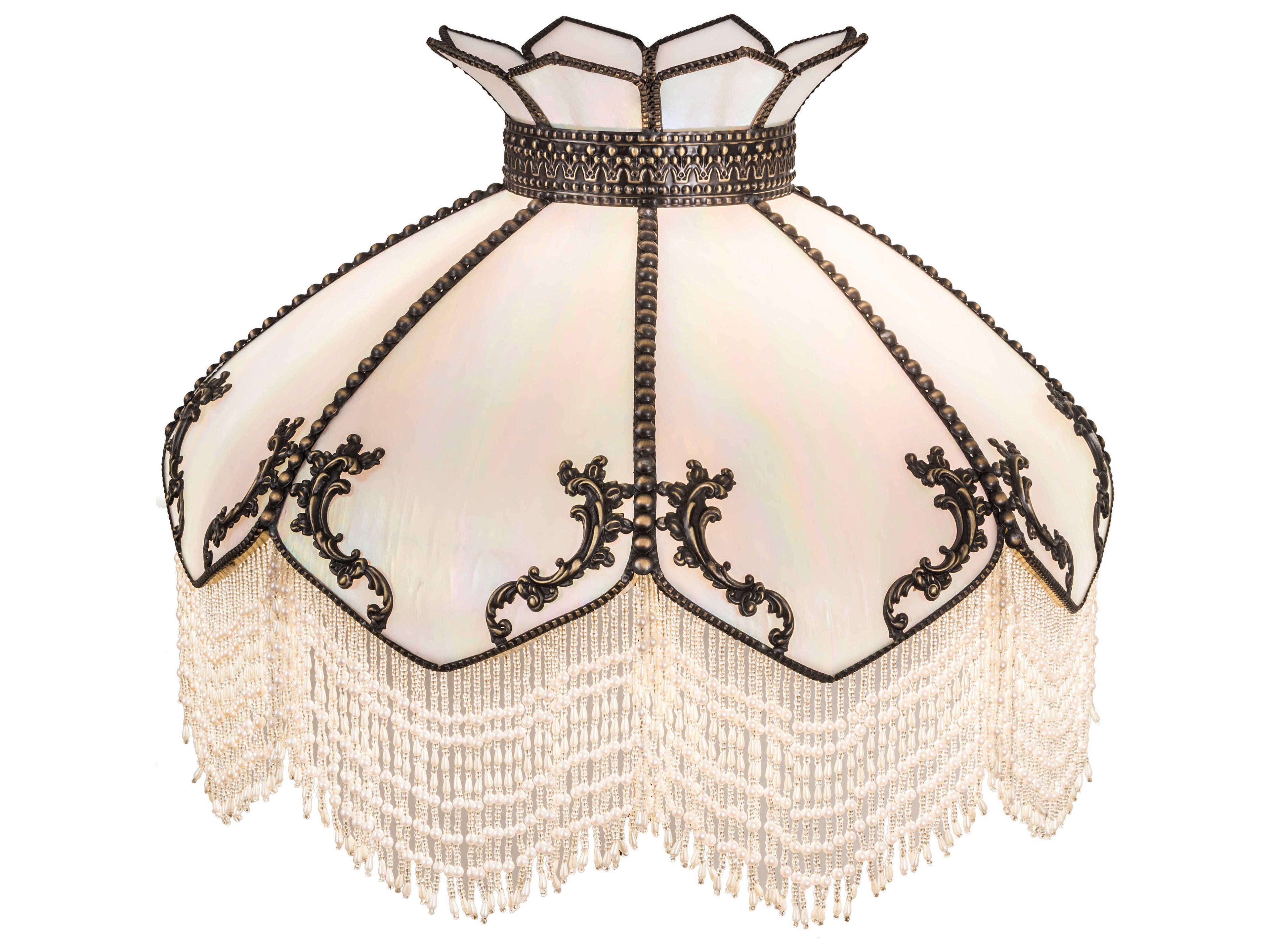 Meyda Isabella White / Iridescent 21" Shade