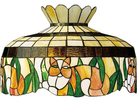Meyda Amber / Green 20" Cat Shade
