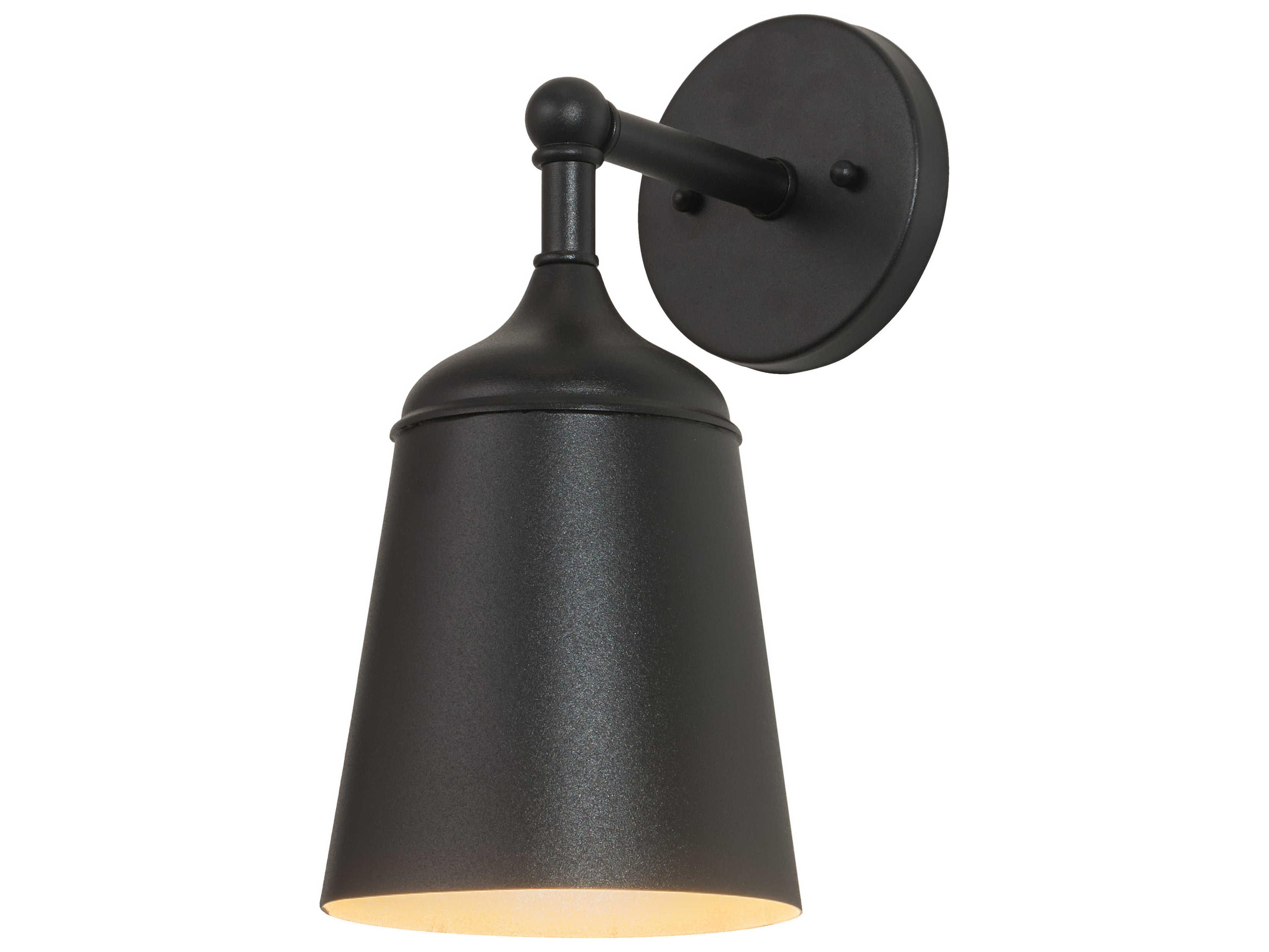 Meyda Somerville 1-Light Black Gold Wall Sconce