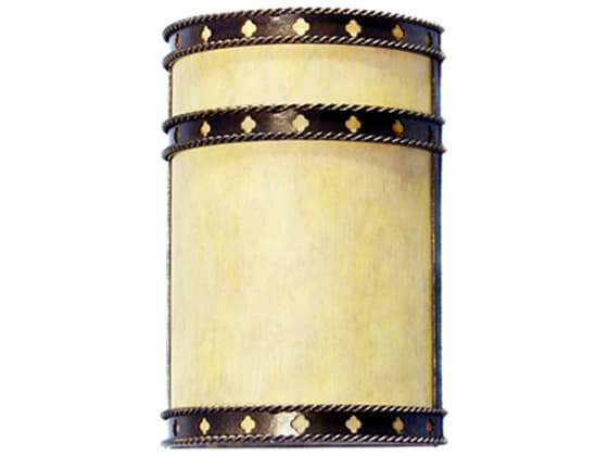 Meyda Stanza 2-Light Gilded Tobacco Brown Wall Sconce