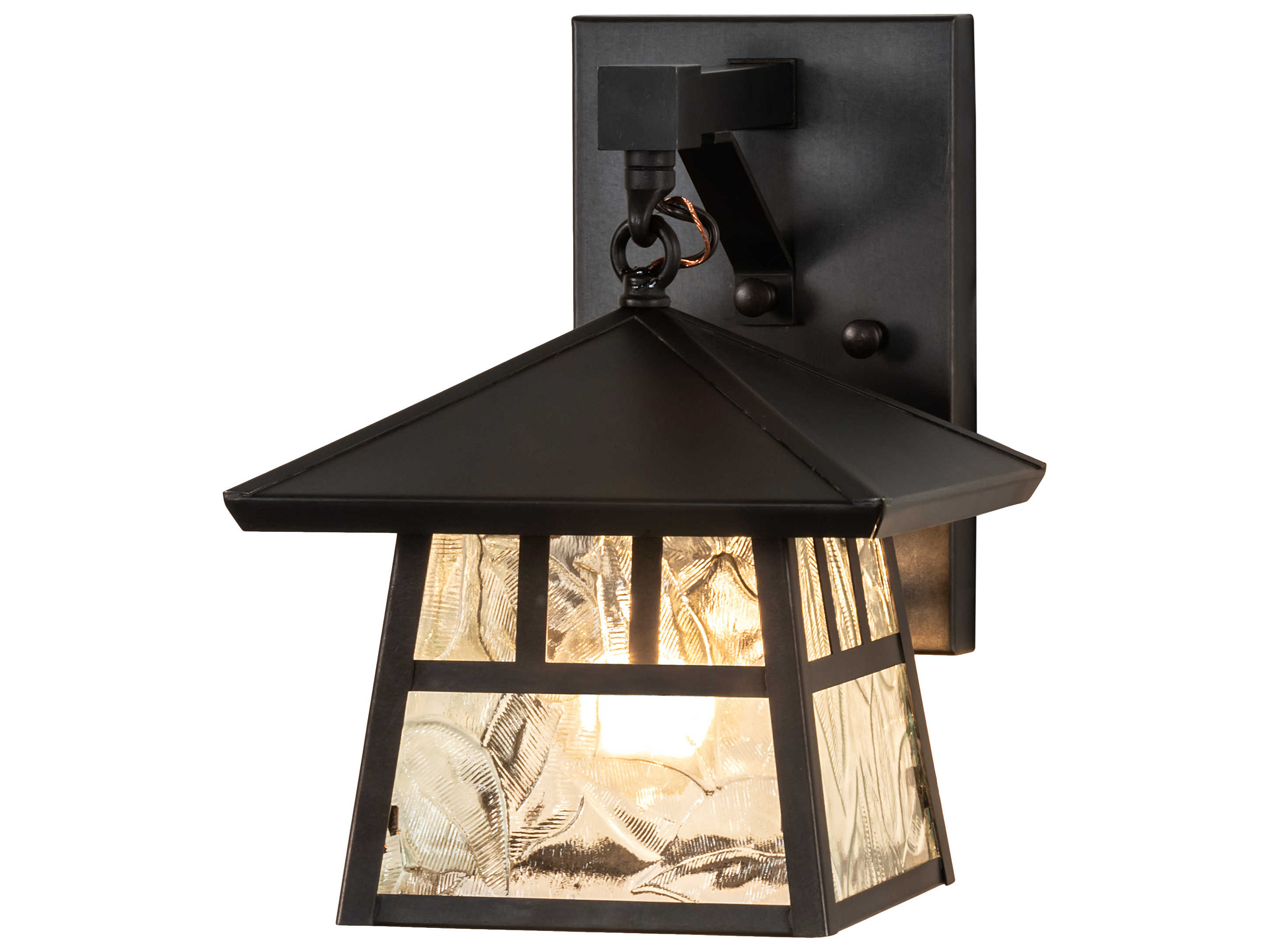 Meyda Stillwater Double Bar Mission 1 - Light Glass Outdoor Wall Light