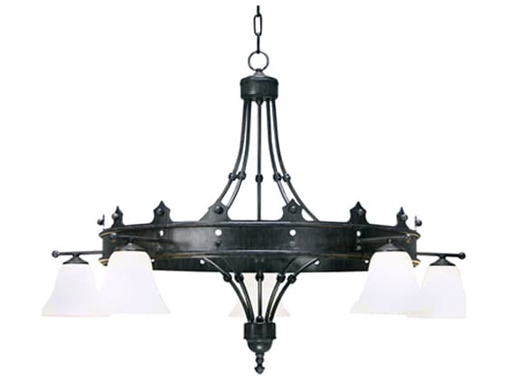 Meyda Strada 5-Light Black Bell Chandelier