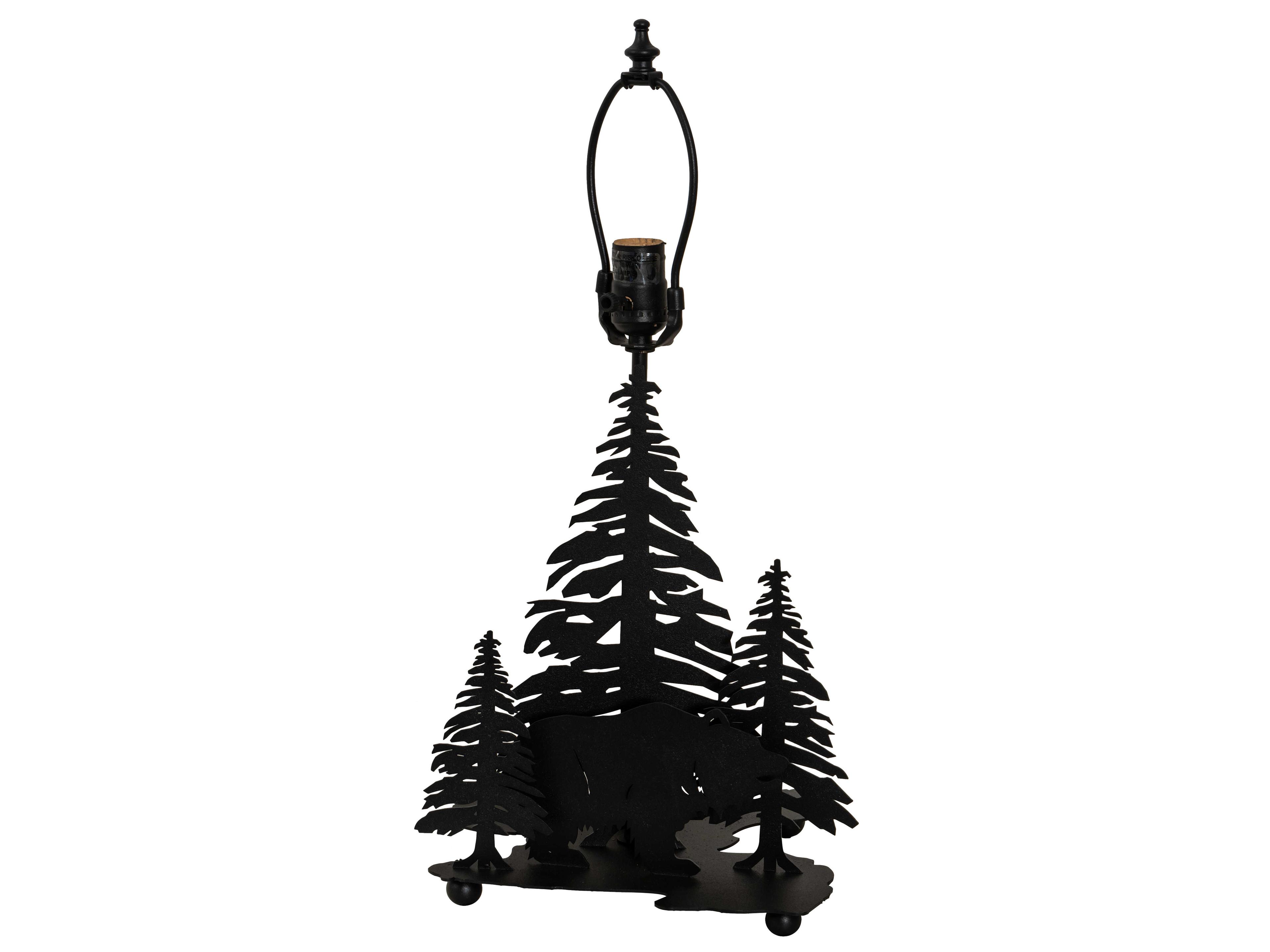 Meyda 1 - Light Rustic Lodge Table Lamp Base