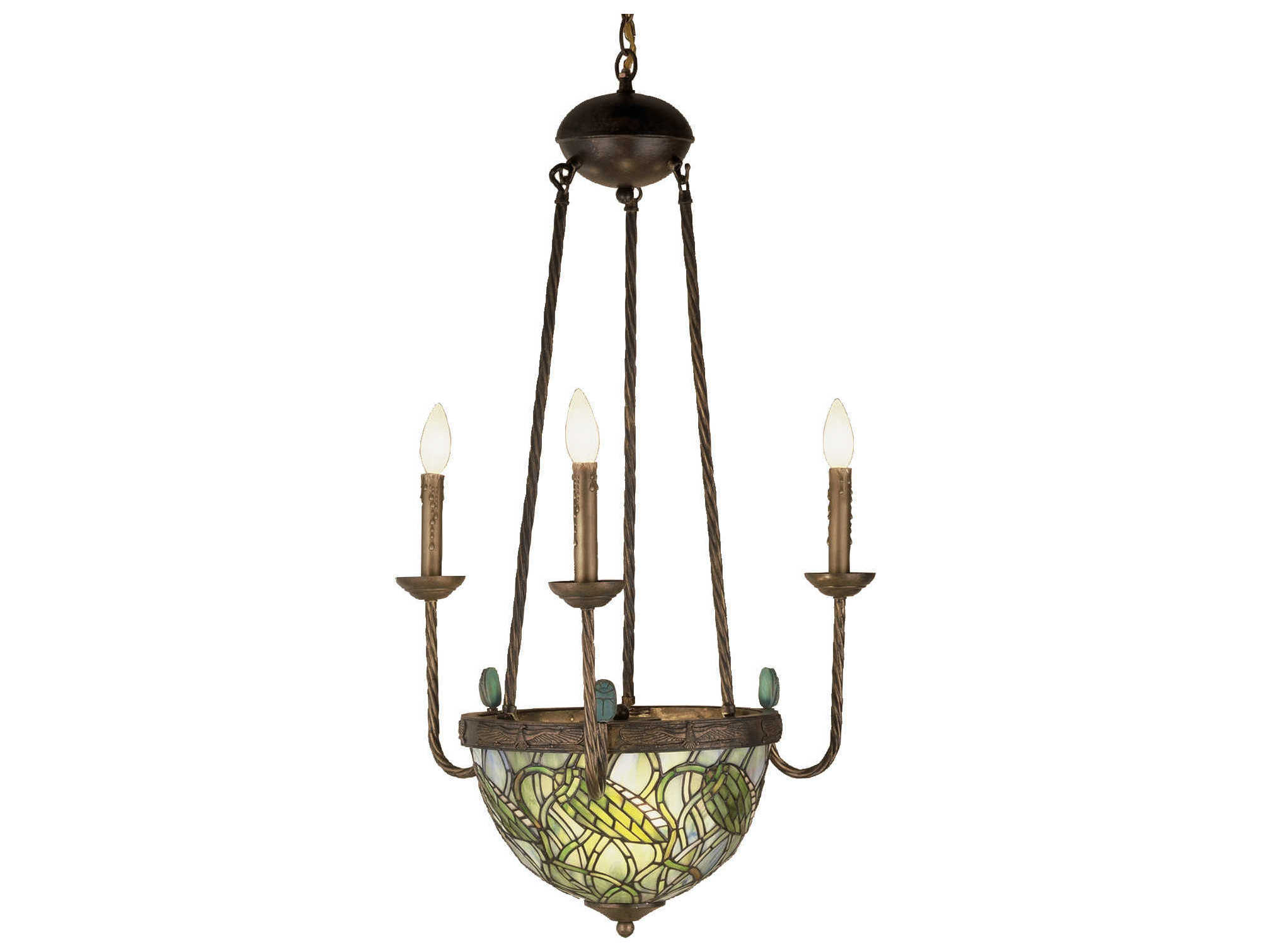 Meyda Tiffany 2-Light Brown Candelabra Chandelier