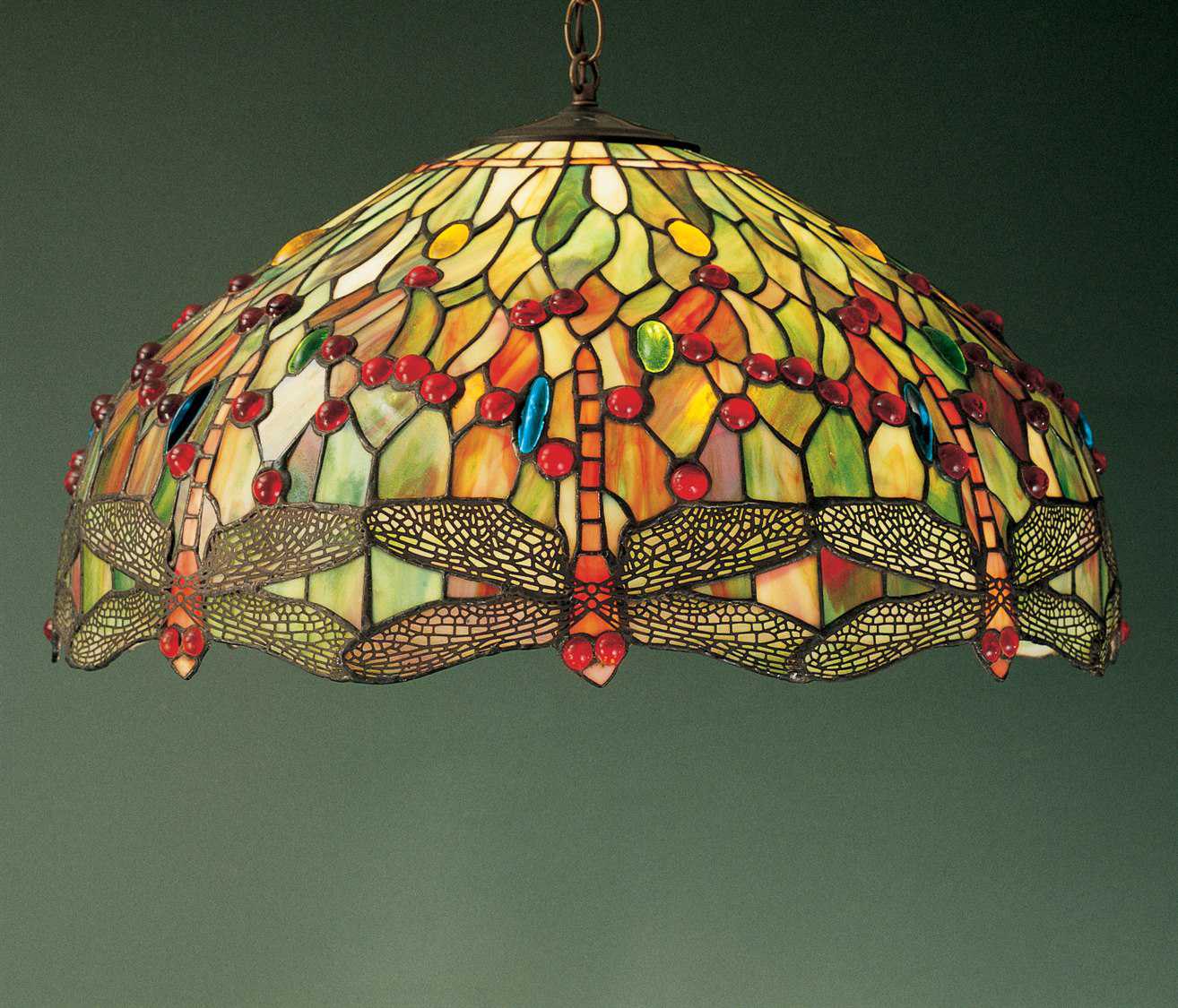 Meyda Tiffany 3-Light Bronze Dome Geometric Pendant