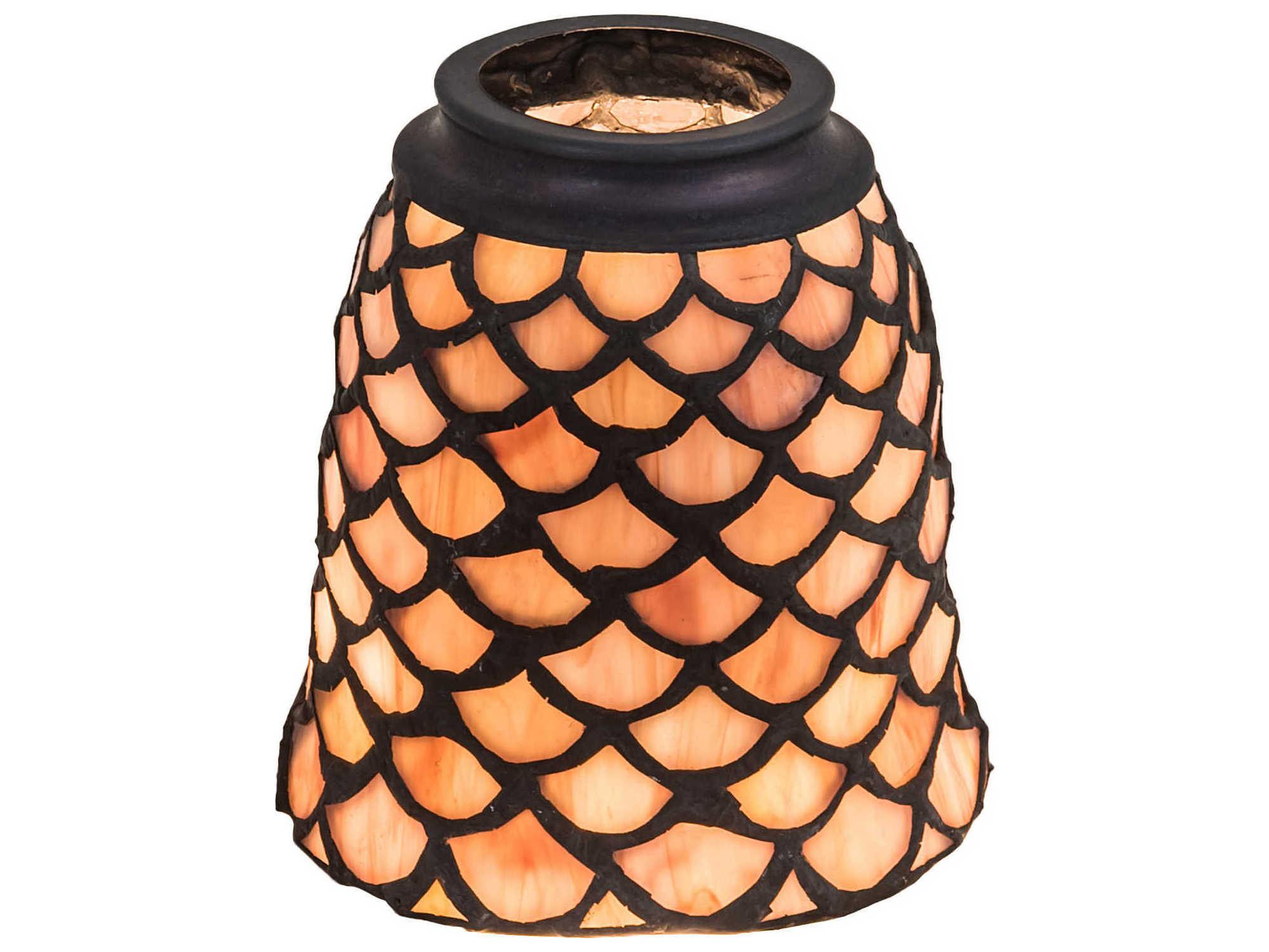 Meyda Tiffany Fish Scale 4" Fan Light Shade