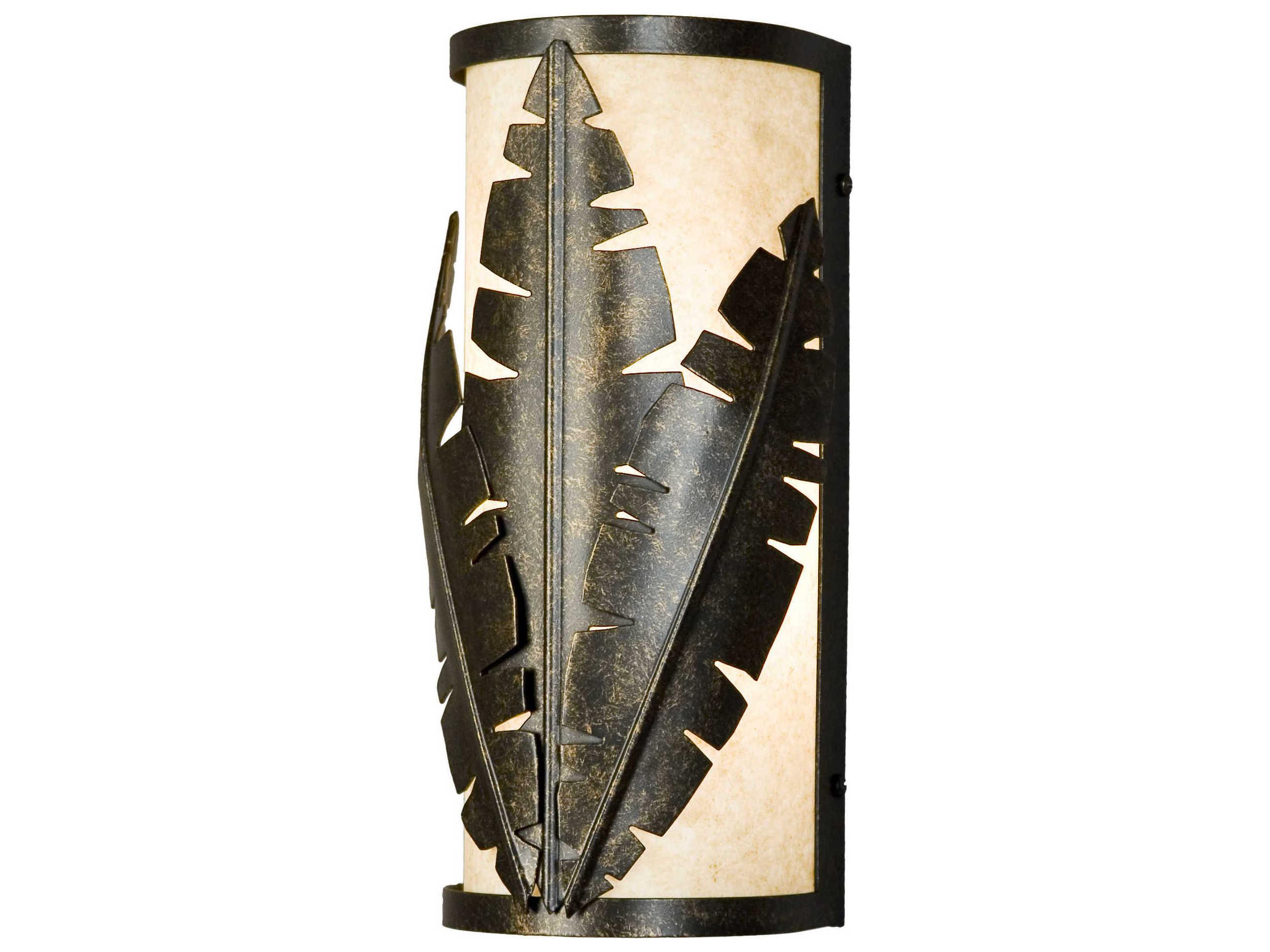 Meyda Tiki 2-Light Brown Wall Sconce