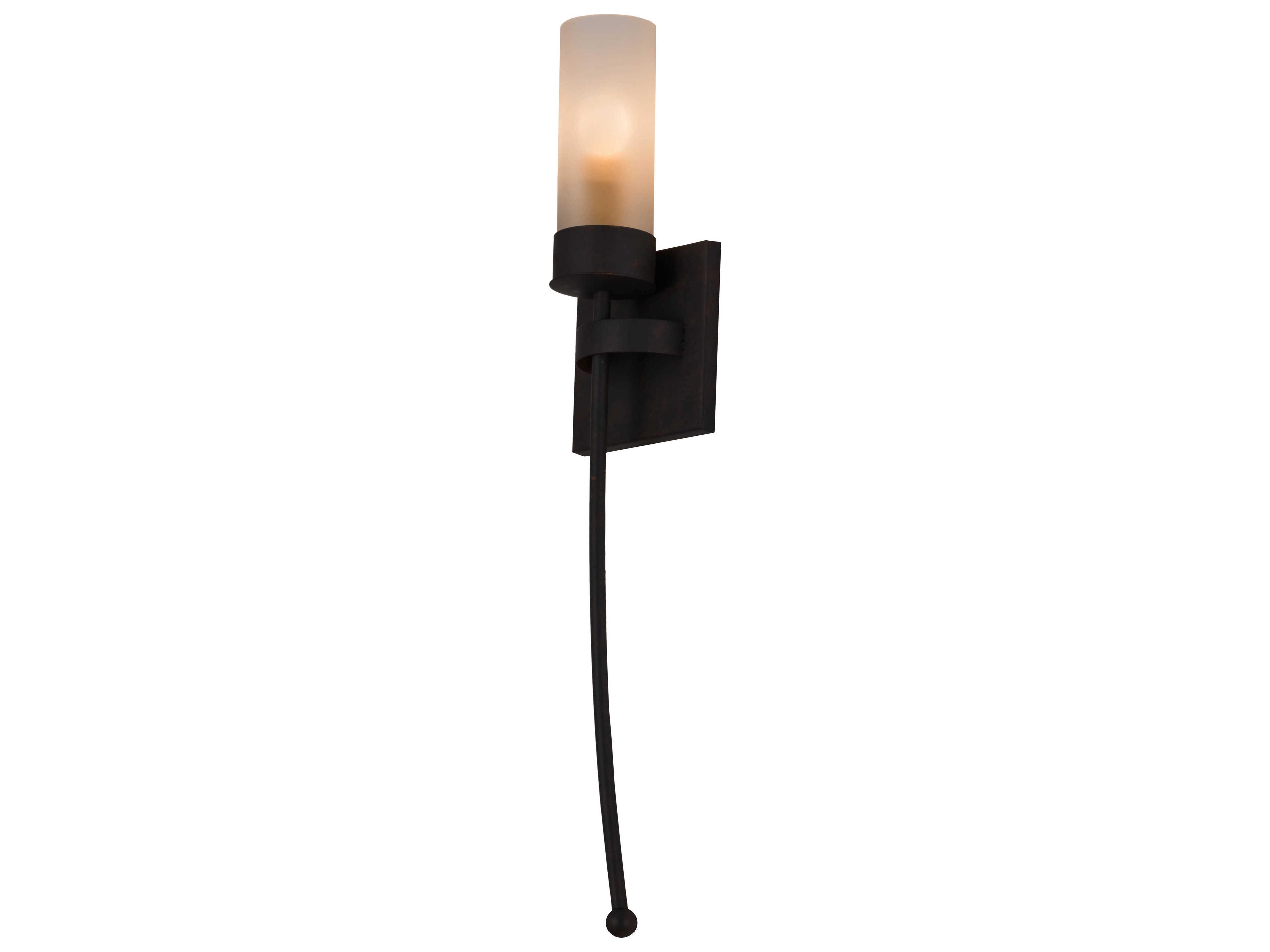 Meyda Bechar 1-Light Brown Glass Wall Sconce