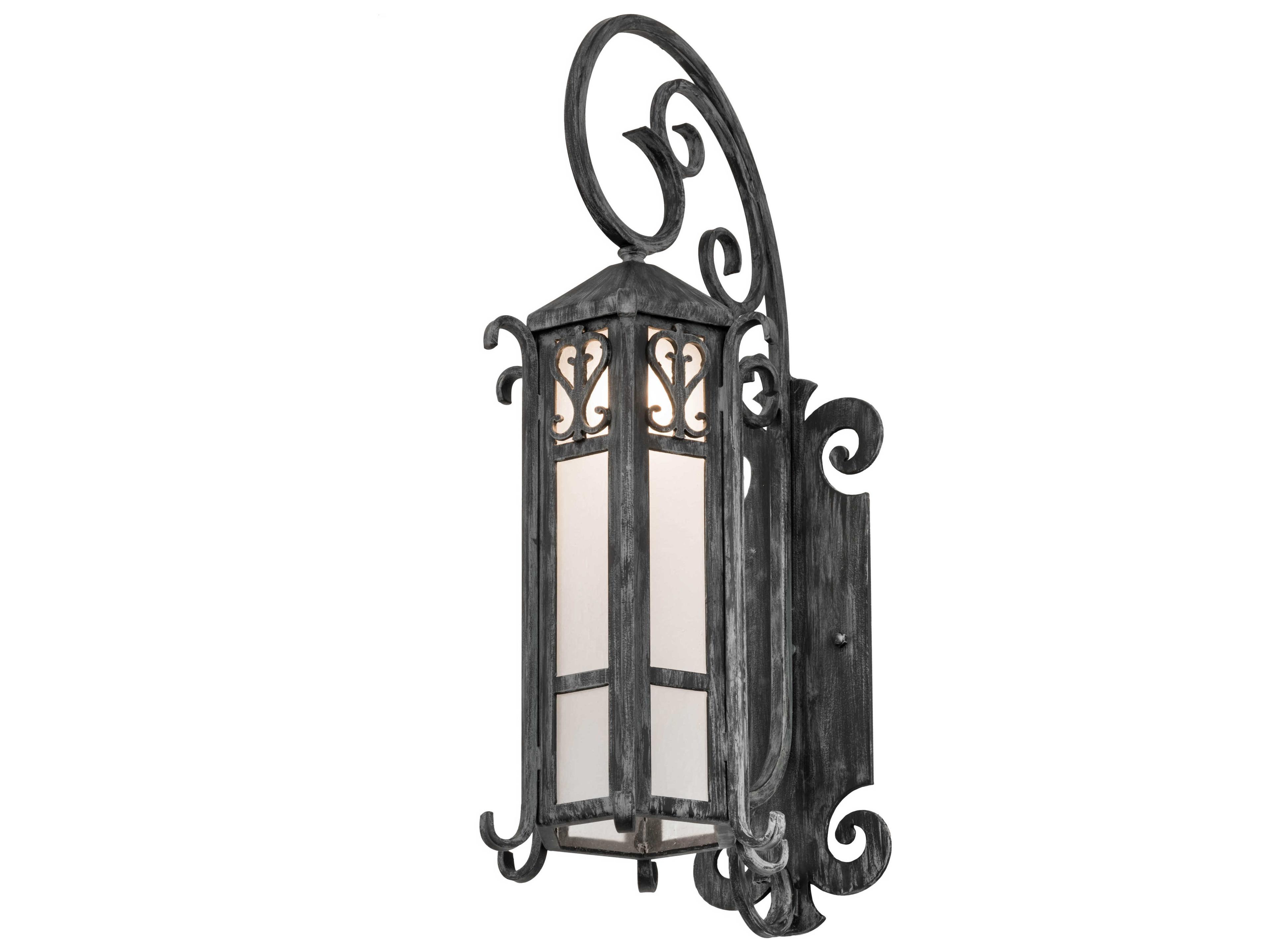 Meyda Caprice 1-Light Gray Glass Wall Sconce