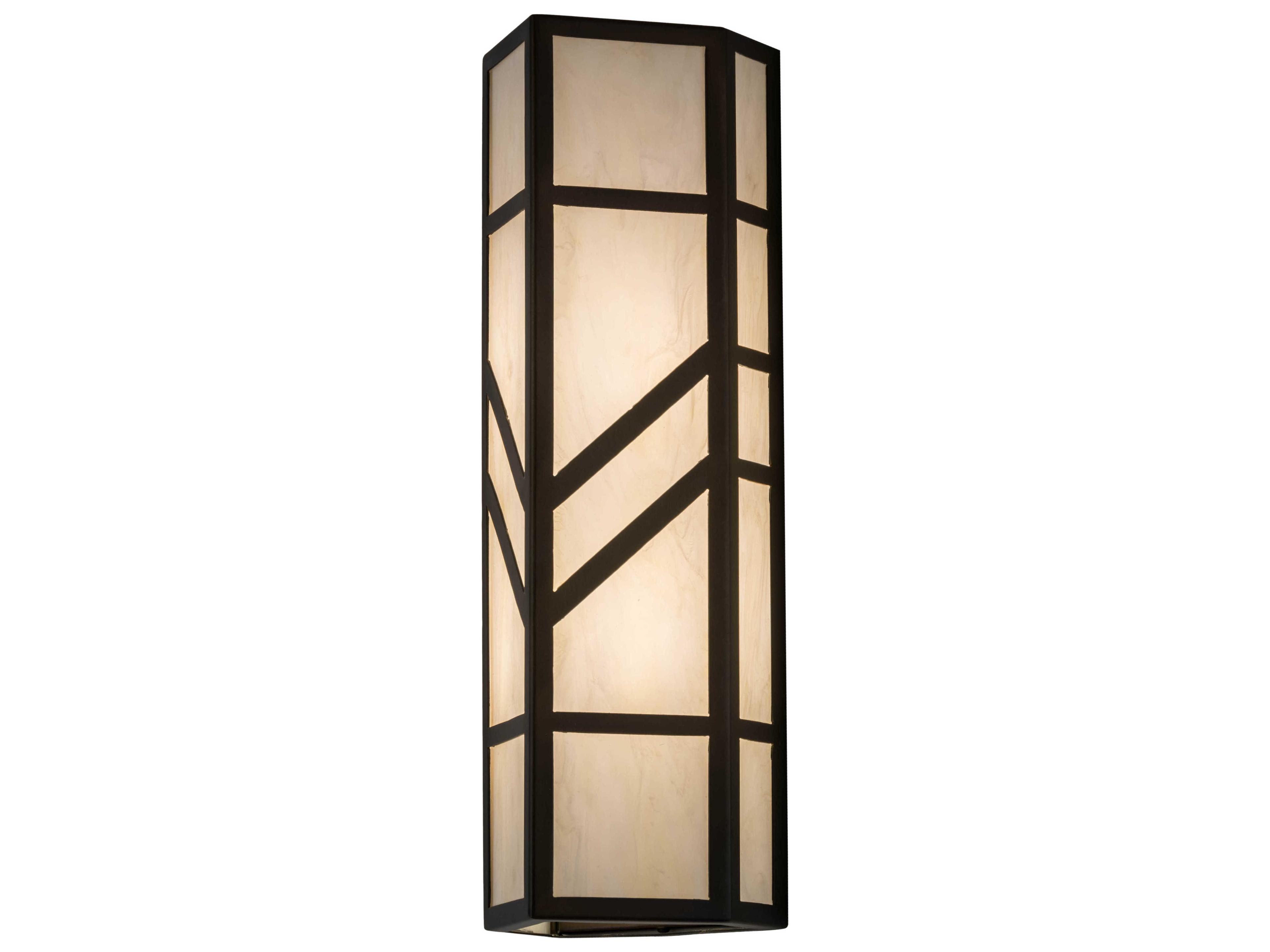 Meyda Santa Fe 2-Light Copper Glass Wall Sconce