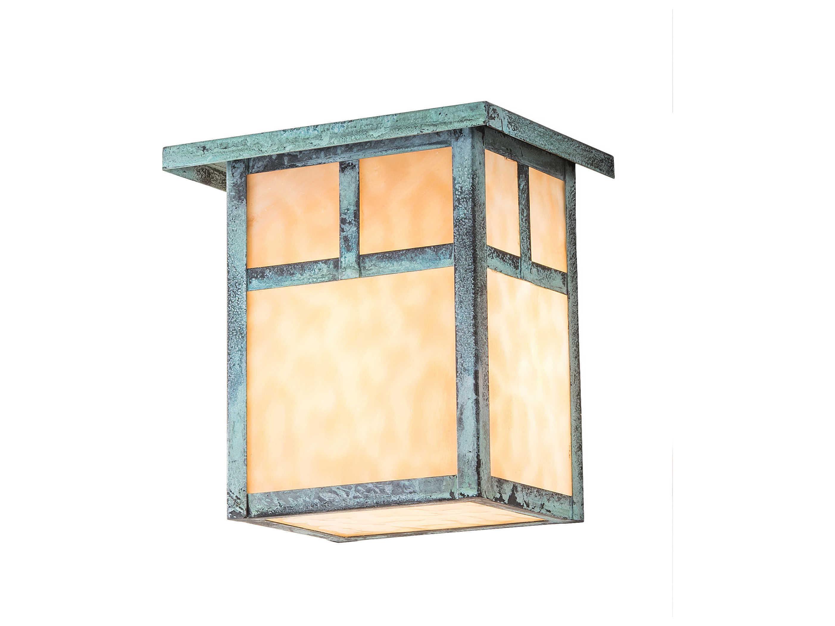 Meyda Hyde Park T Mission 1-Light Green Glass Wall Sconce