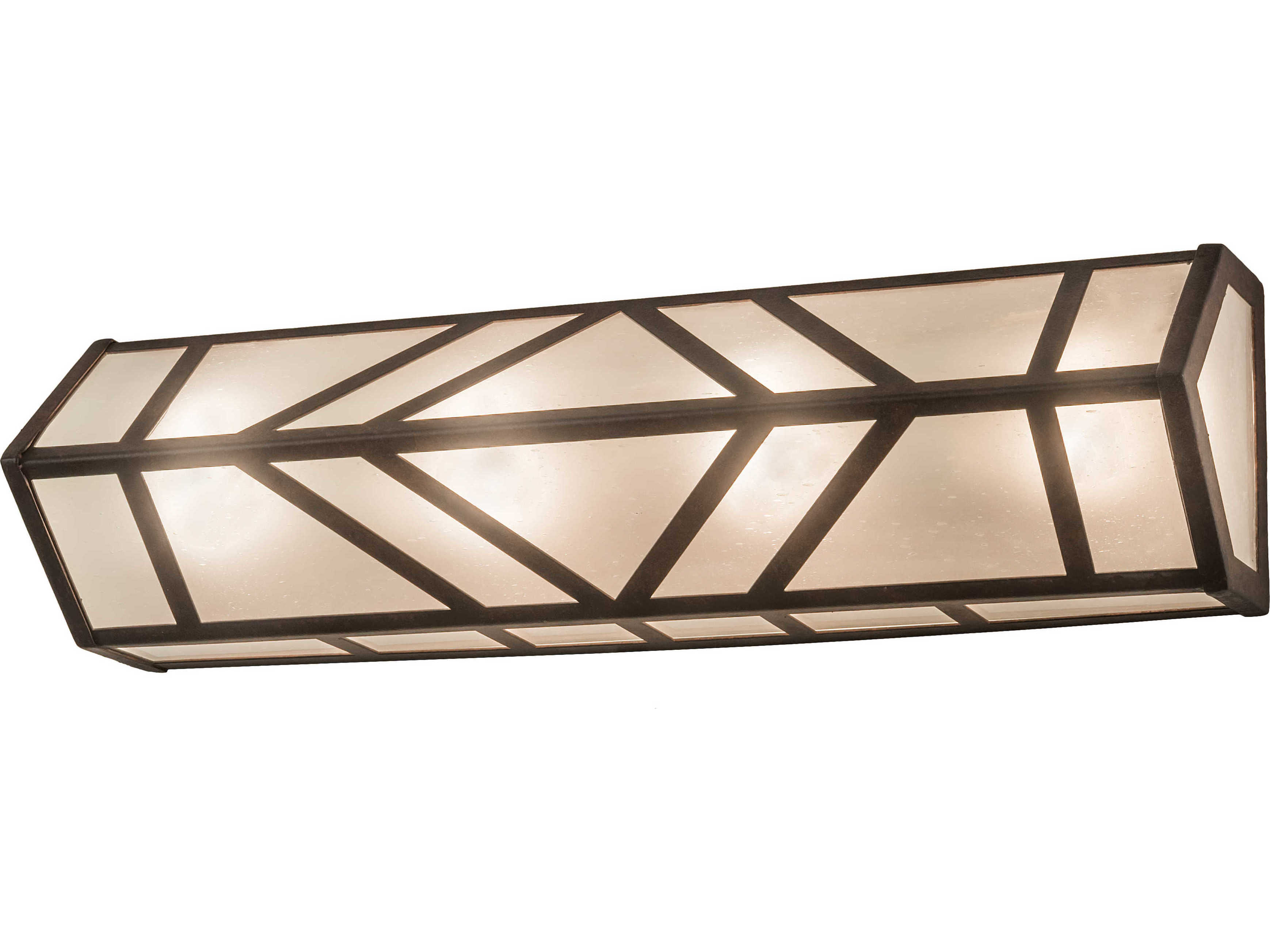 Meyda Santa Fe 4-Light Brown Glass Vanity Light