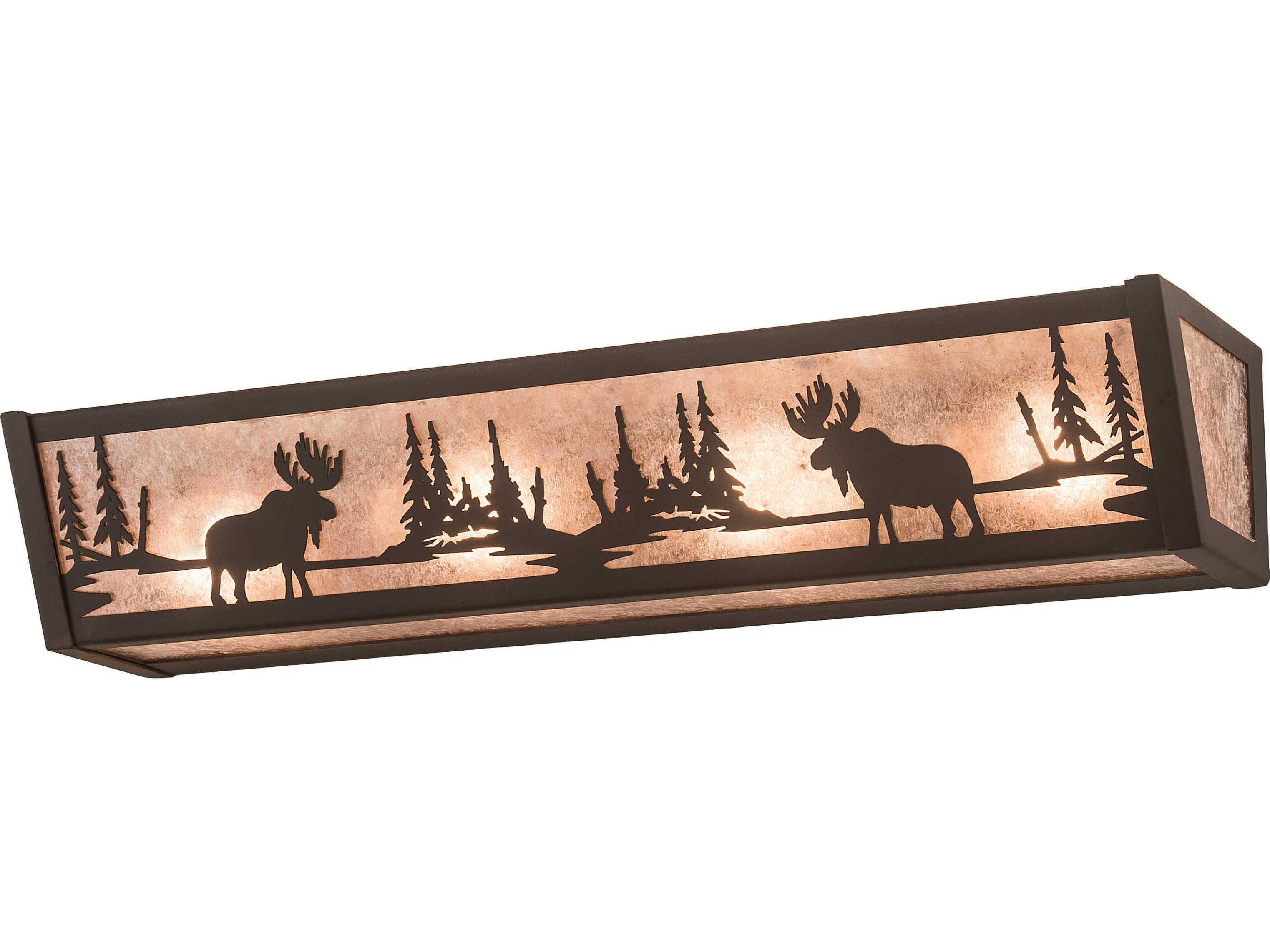 Meyda 4-Light Bronze Vanity Light