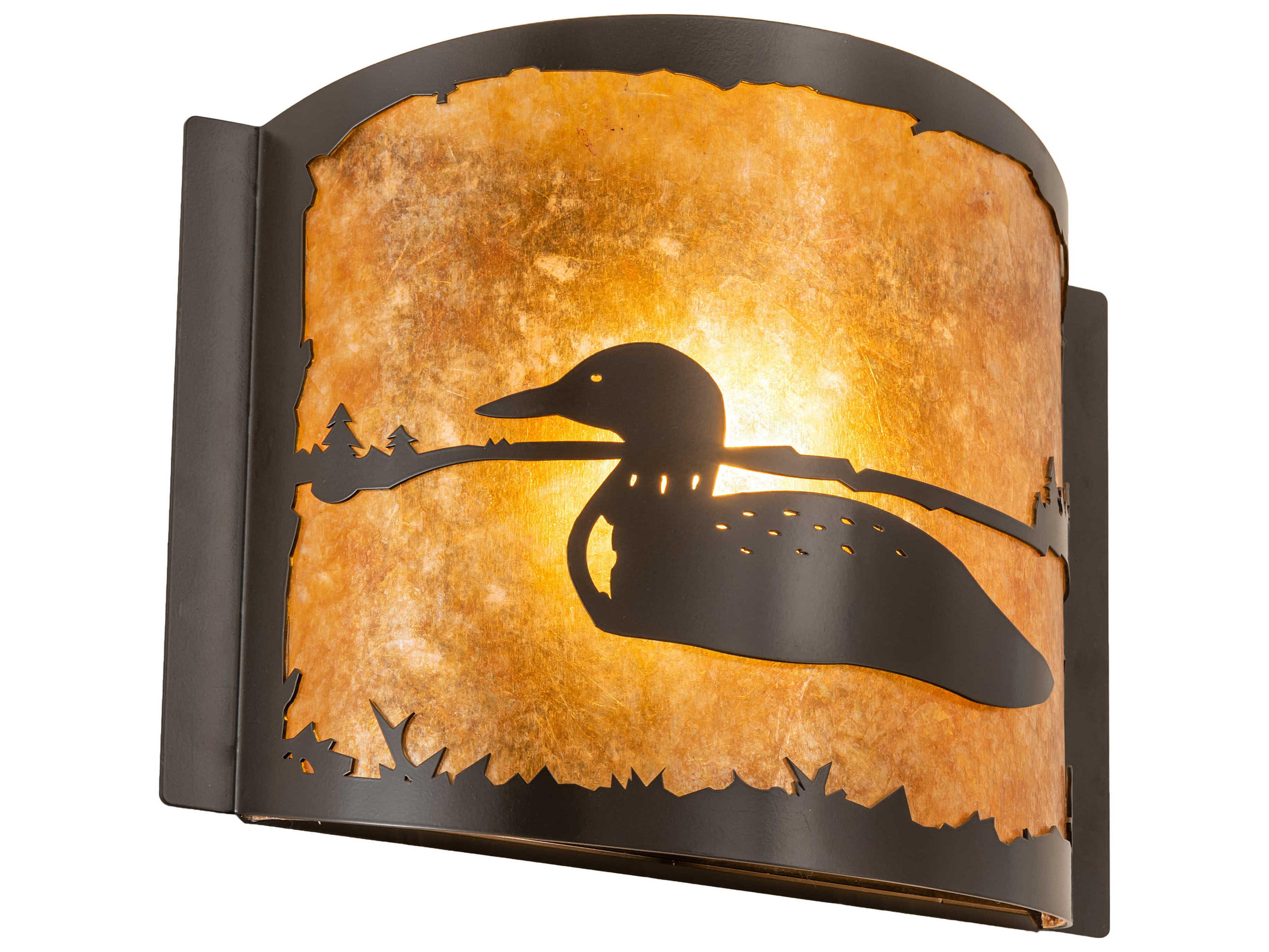 Meyda Loon 1-Light Bronze Wall Sconce