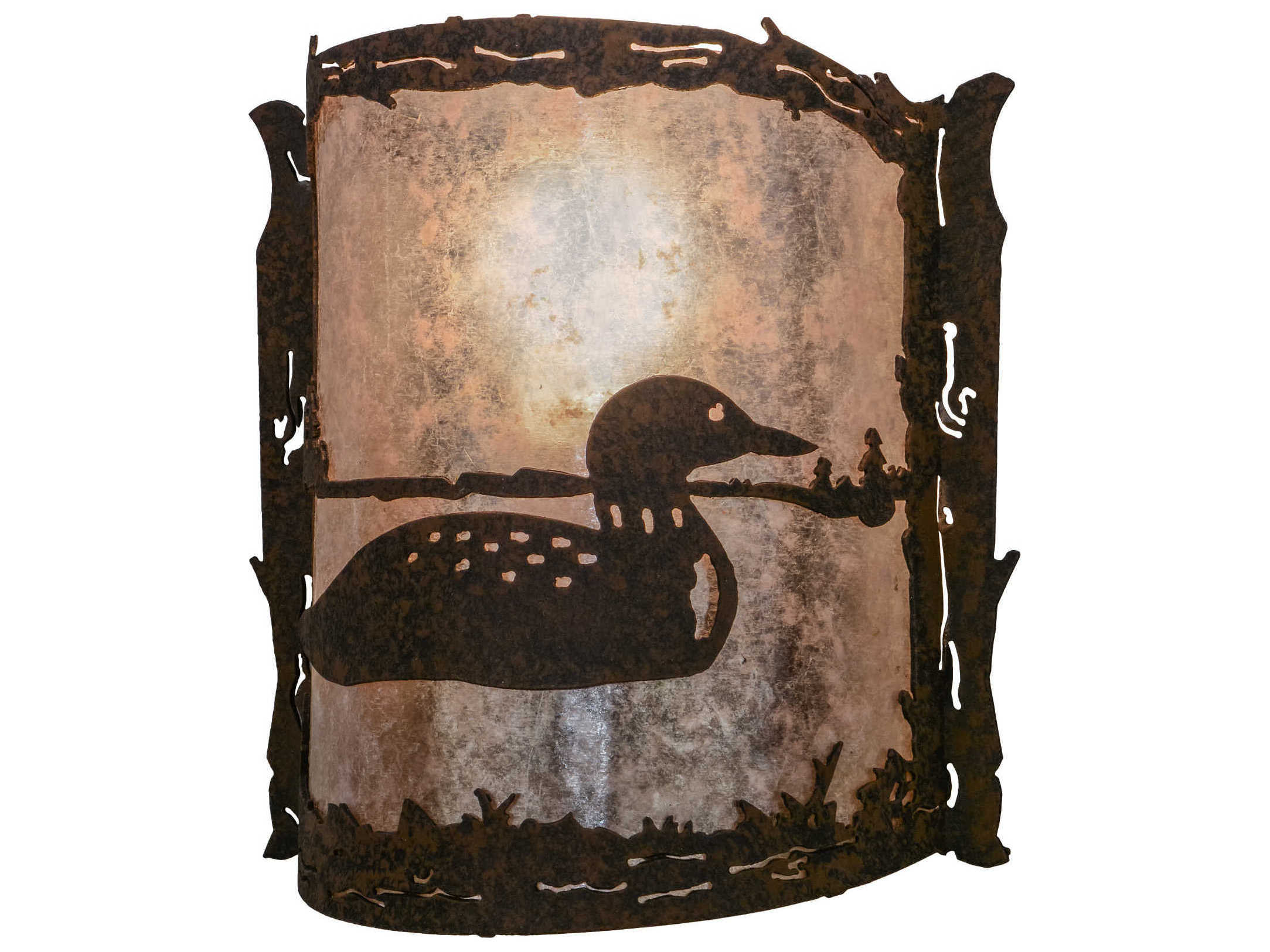 Meyda Loon 1-Light Brown Wall Sconce