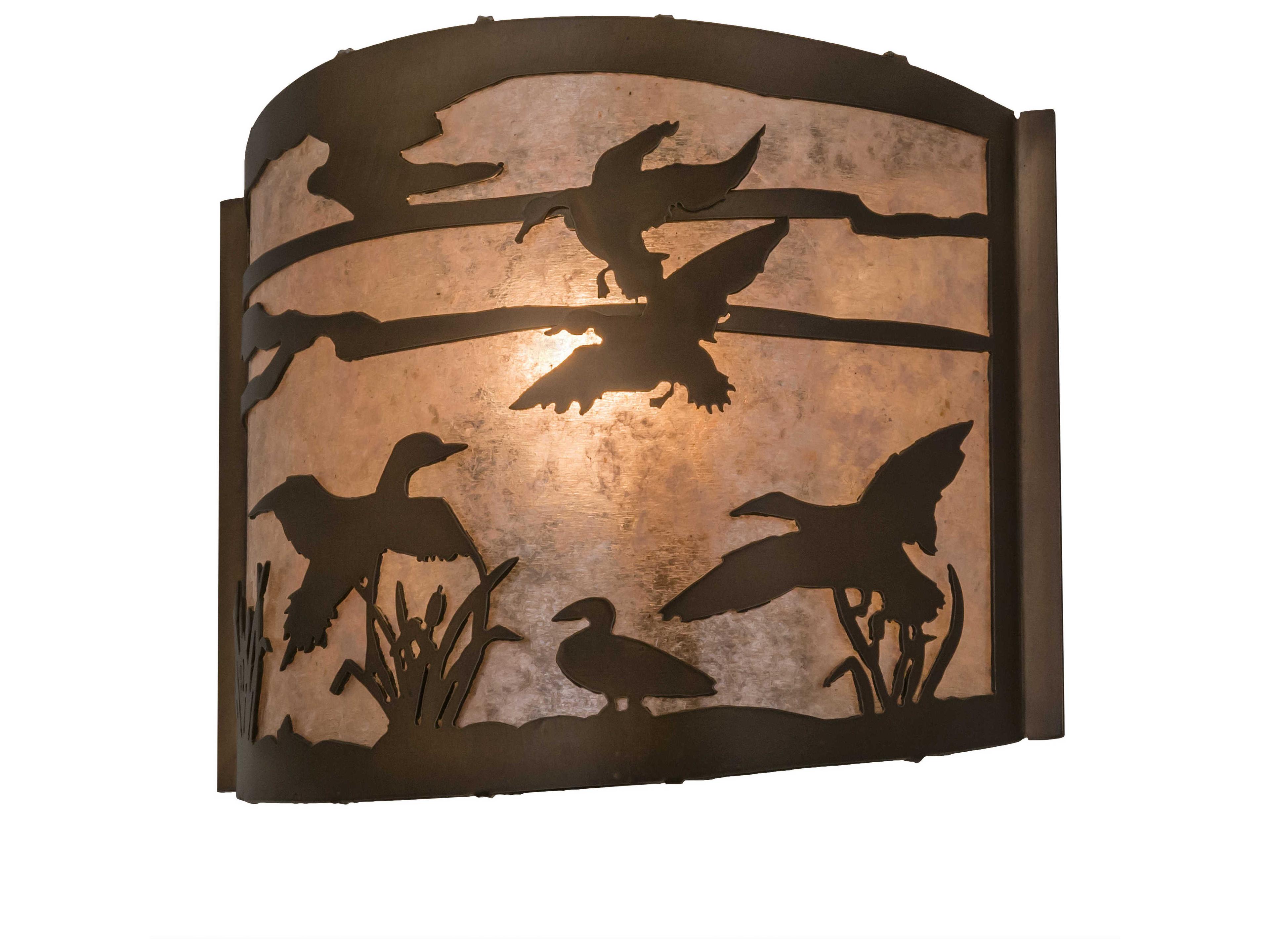 Meyda Ducks In Flight 1-Light Copper Wall Sconce