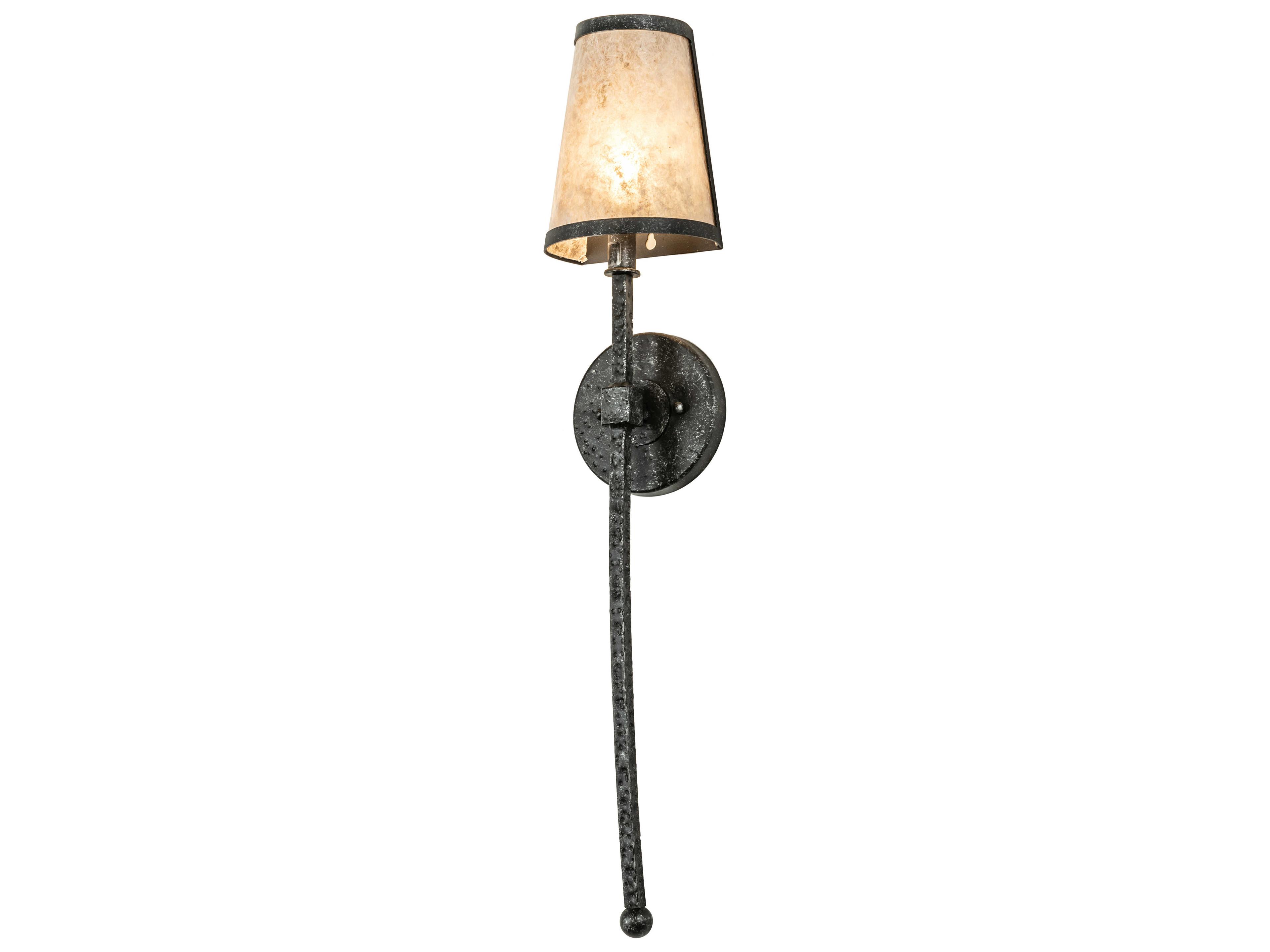 Meyda Verheven 1-Light Gunmetal Wall Sconce