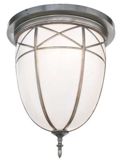 Meyda Victorian 2-Light Gray Geometric Flush Mount