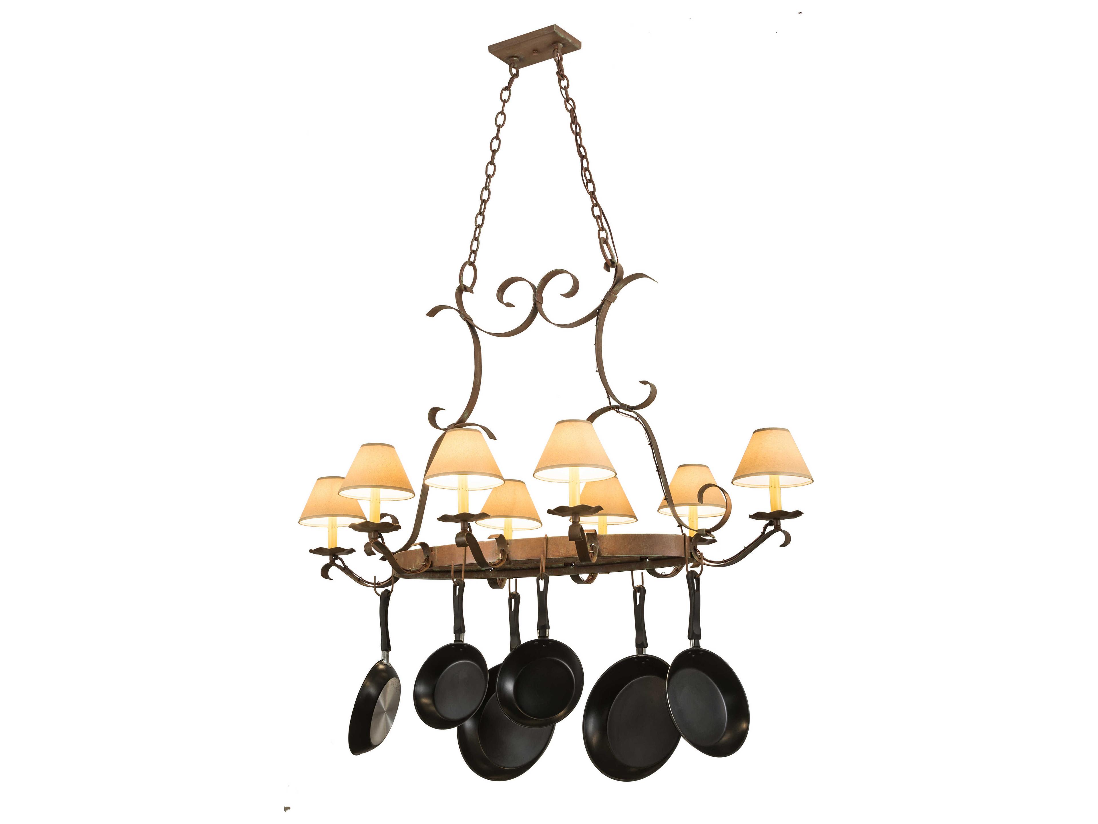 Meyda Victorian 8-Light Brown Empire Island Pendant