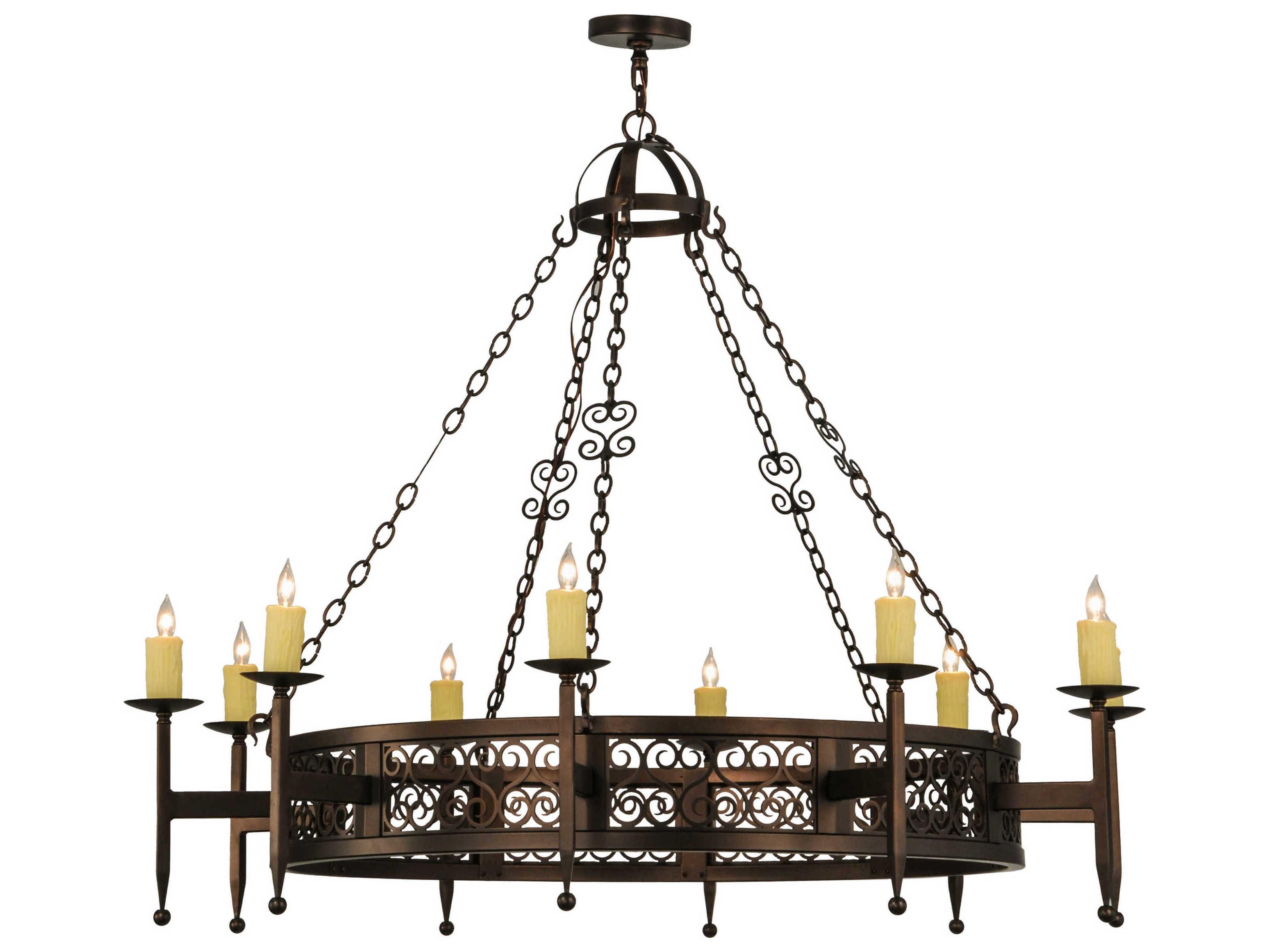 Meyda Toscano 1-Light Brown Candelabra Chandelier