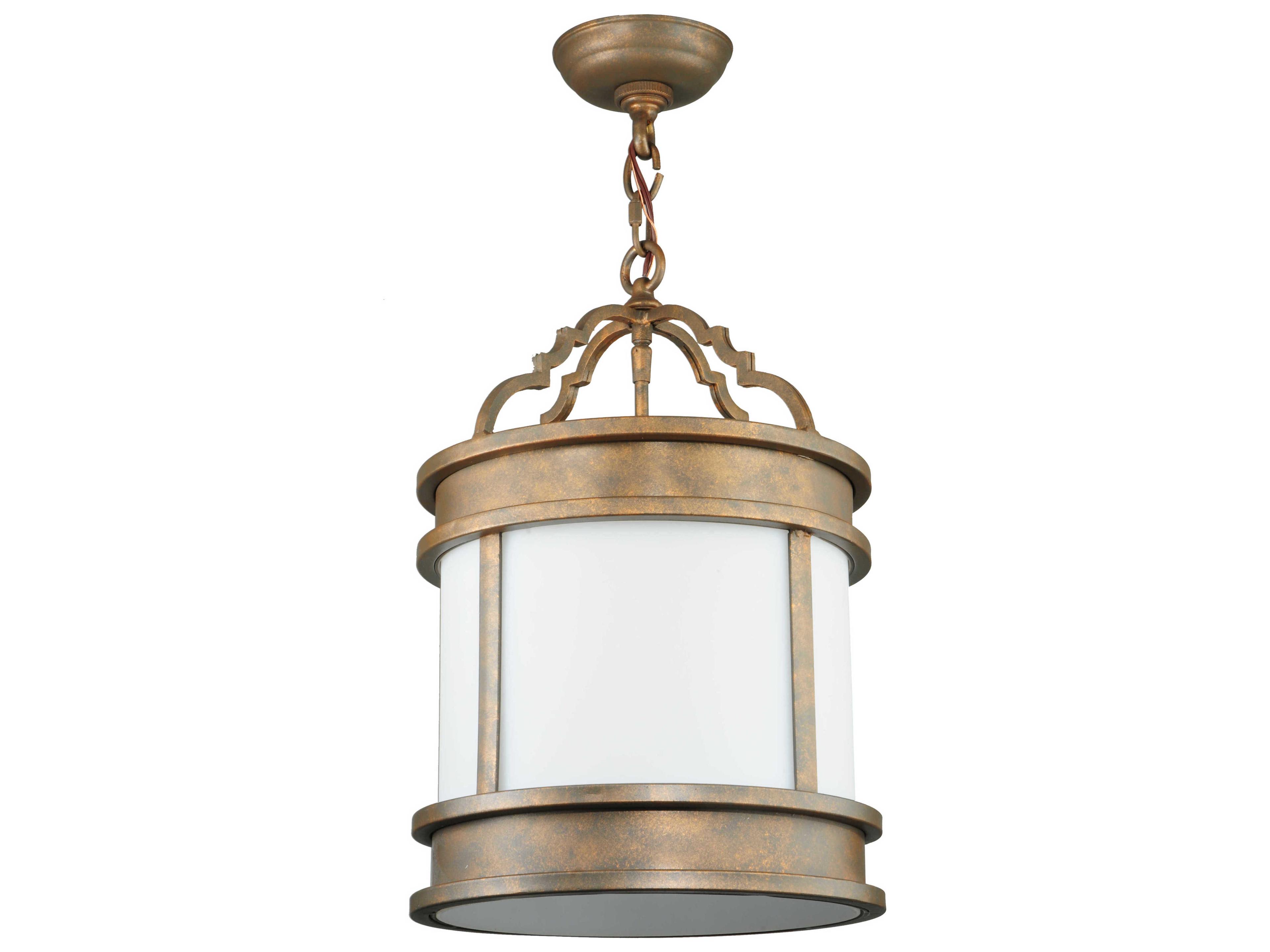 Meyda Wyant 1-Light Brown Cylinder Pendant