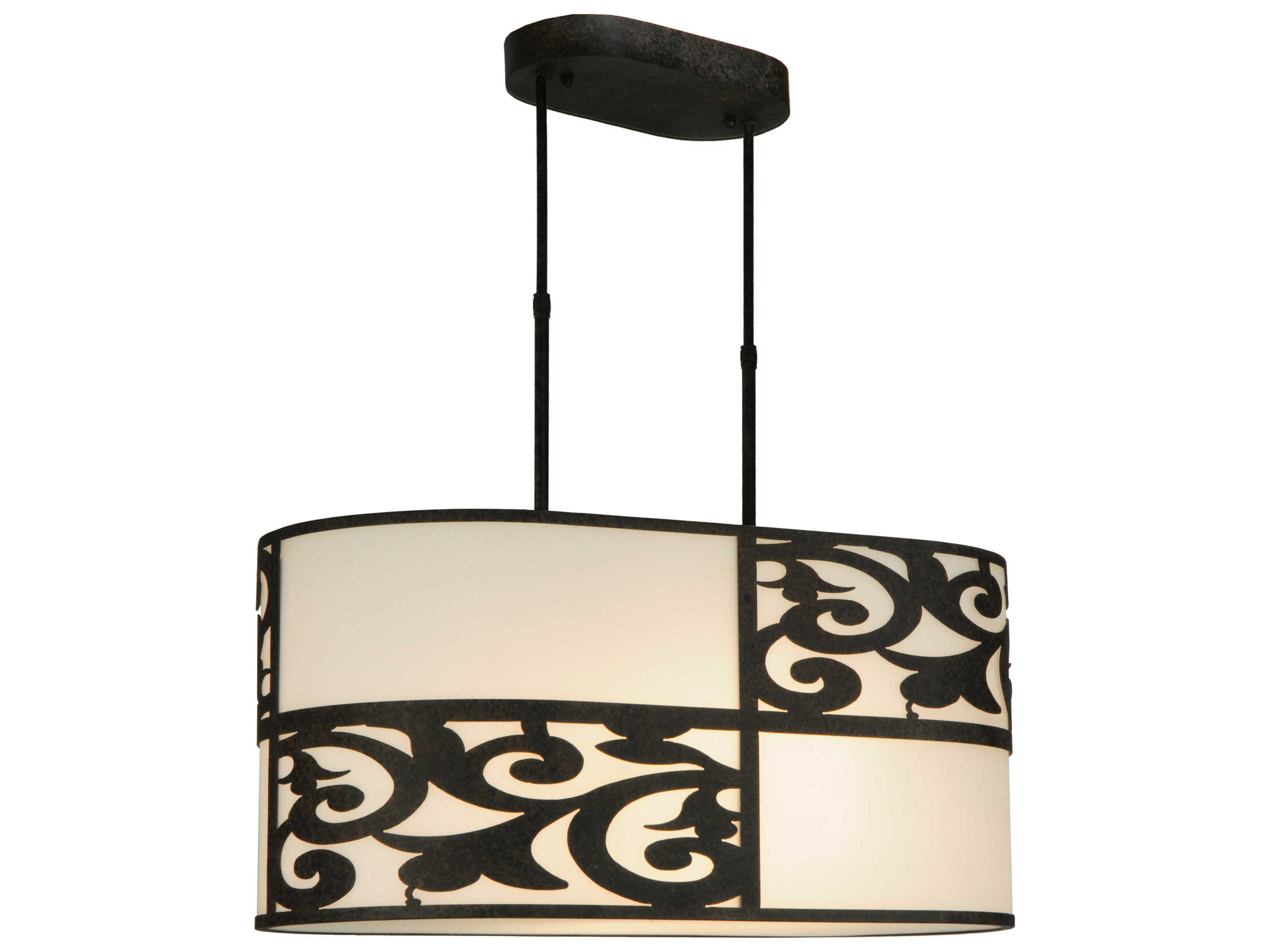 Meyda Victorian 4-Light Brown Pendant