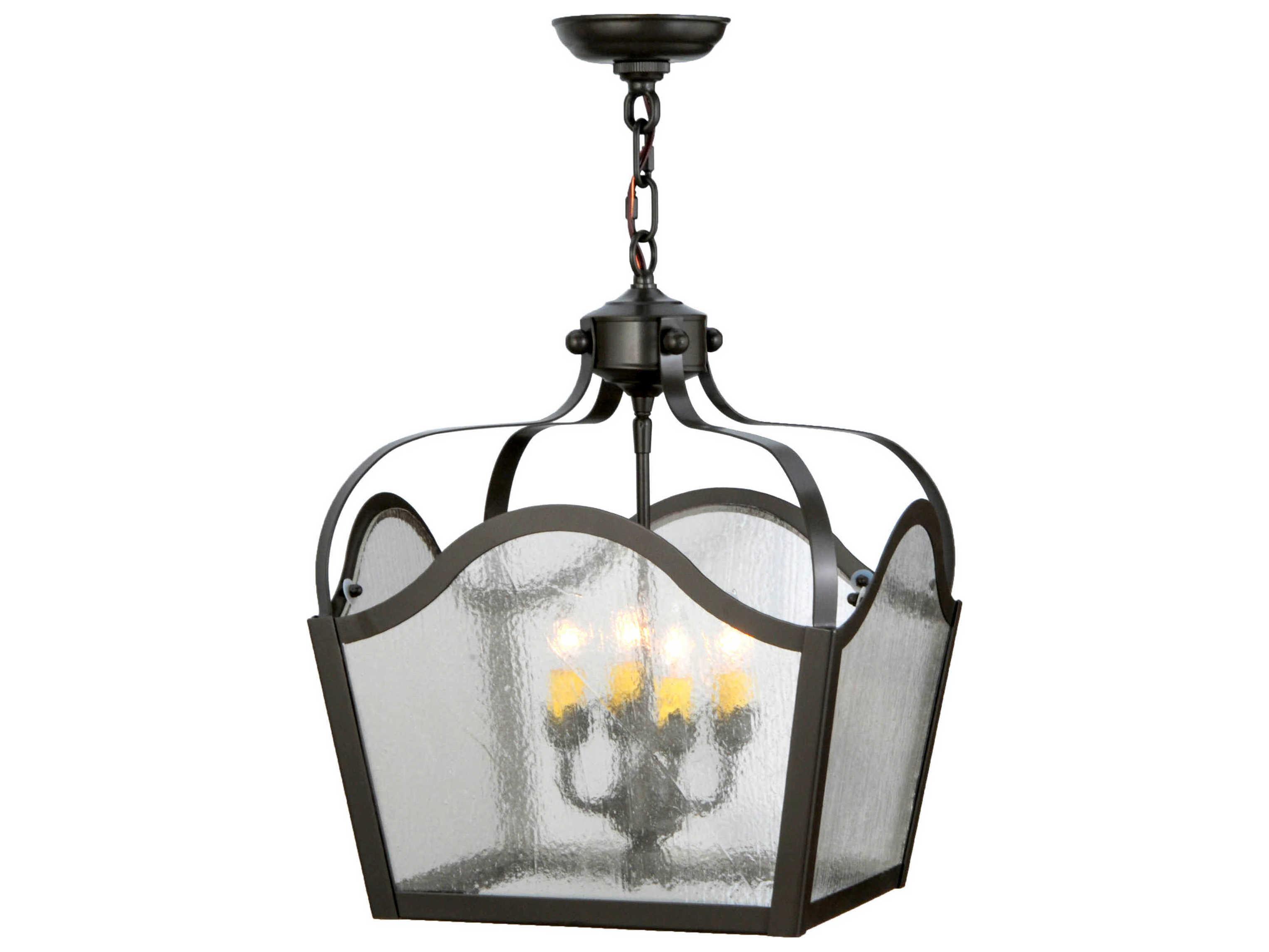 Meyda Victorian 4-Light Black Pendant