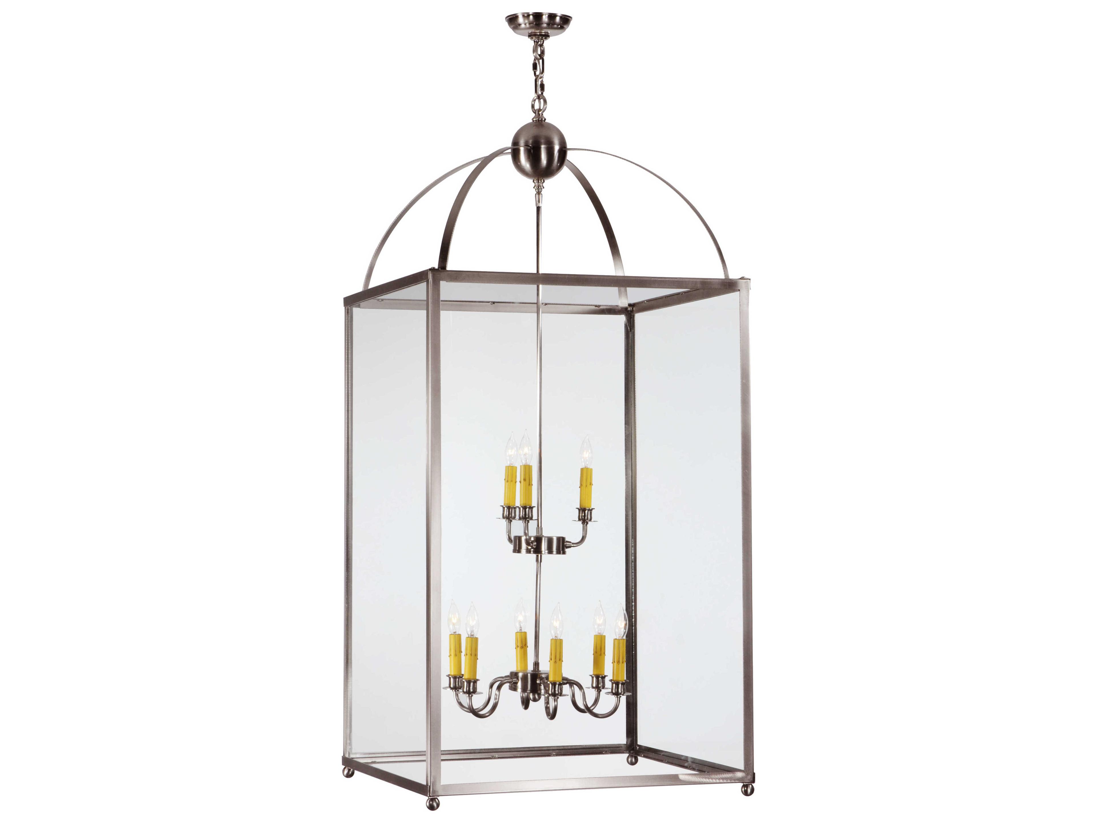 Meyda Victorian 9-Light Nickel Tiered Pendant