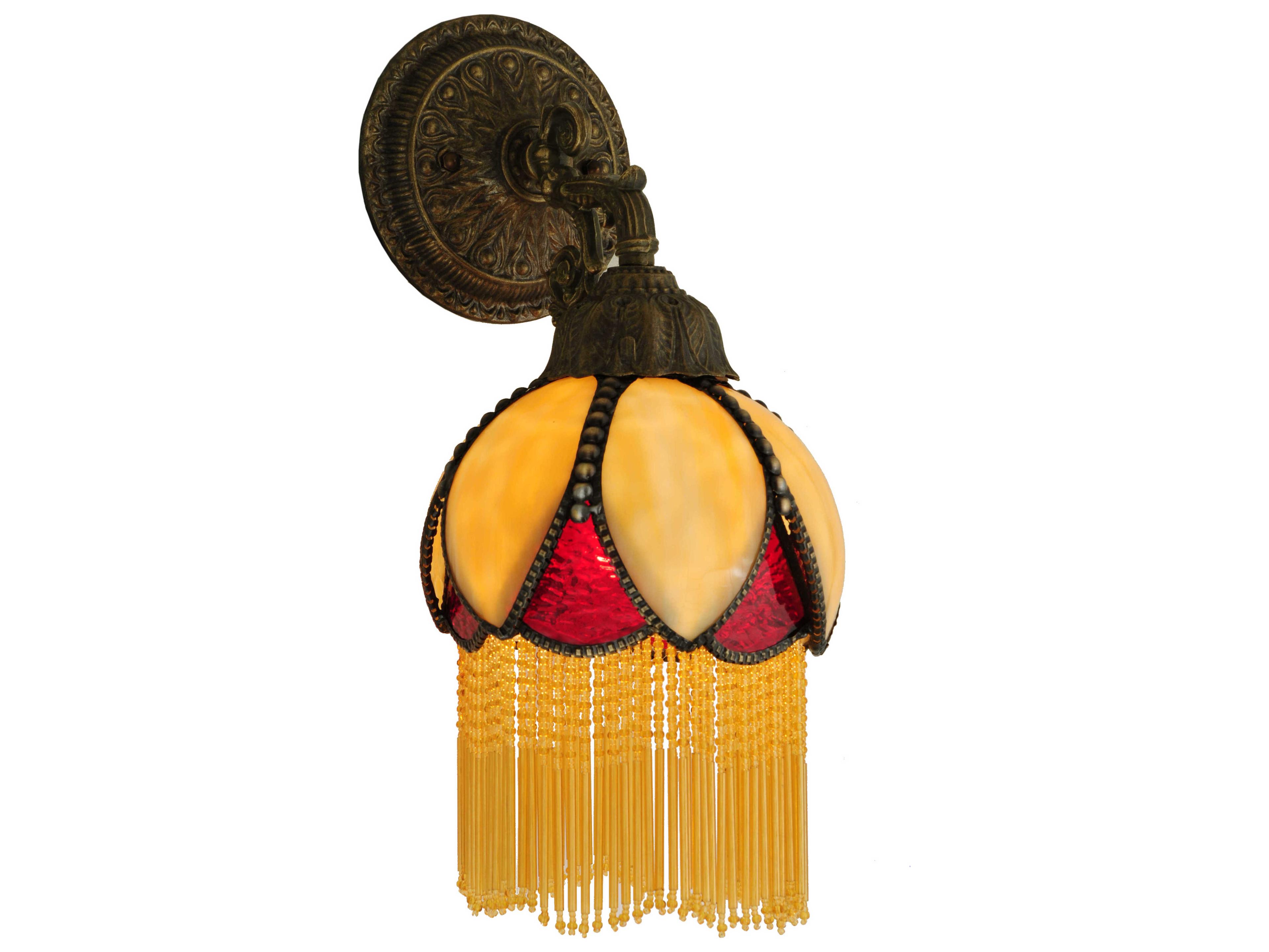 Meyda Alicia 1-Light Brown Glass Wall Sconce