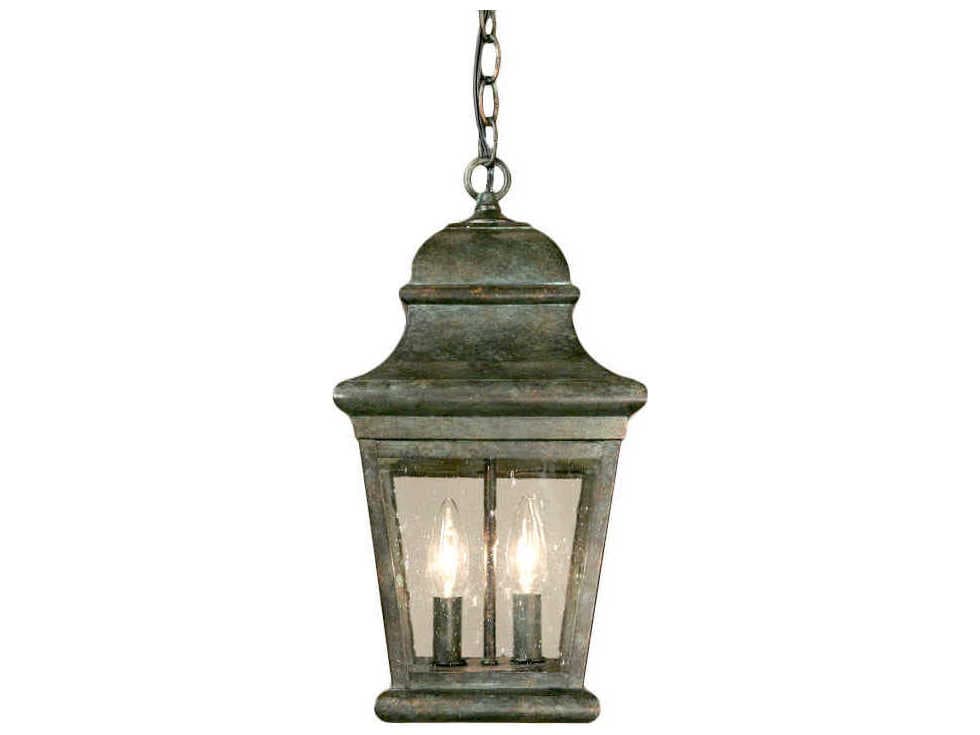 Meyda Vincente 2-Light Golden Bronze Glass Lantern Mini Pendant