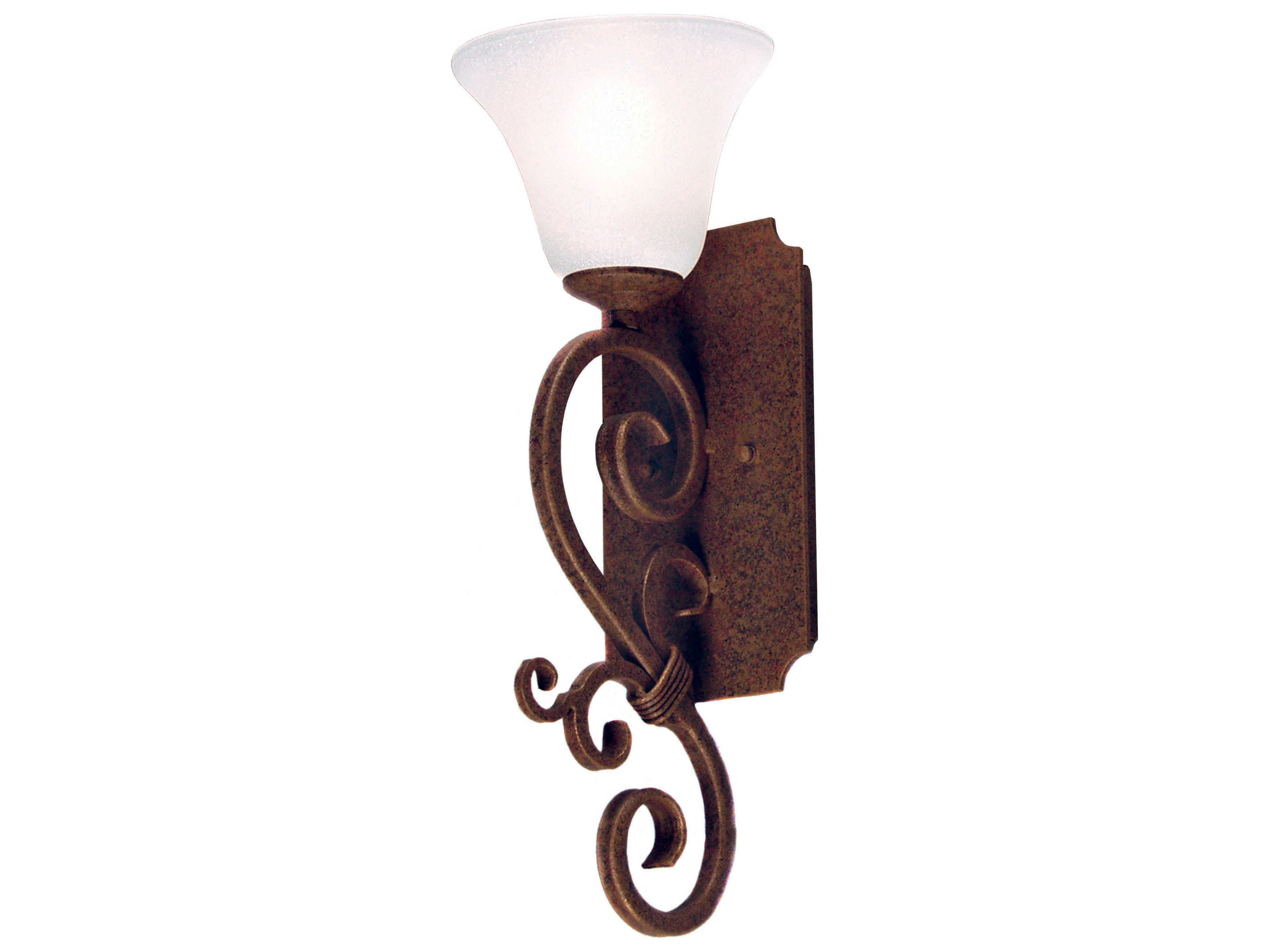 Meyda Thierry 1-Light Gilded Tobacco Brown Wall Sconce