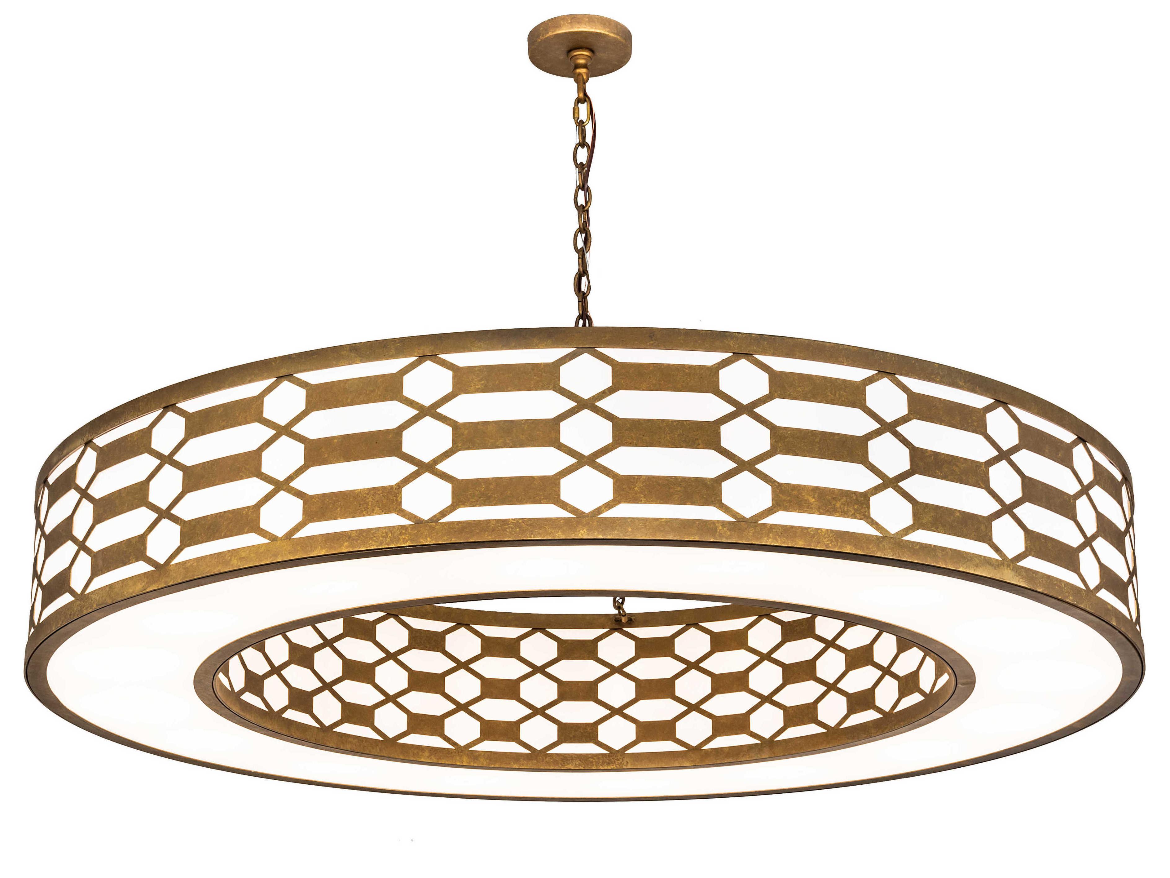 Meyda Watermere 16-Light6-Light Burnished Gold Round Pendant