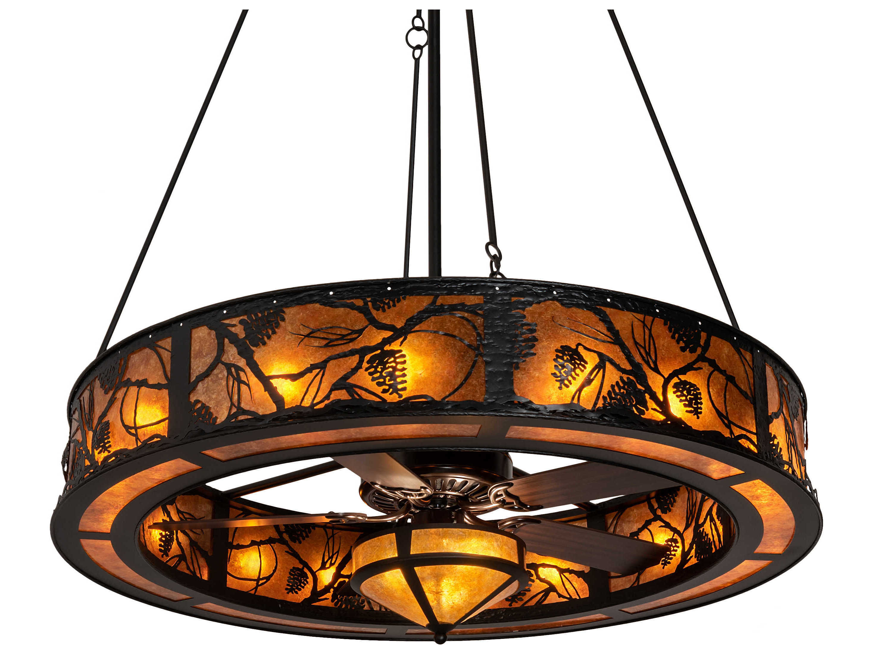 Meyda Whispering Pines 19-Light Chandel-Air