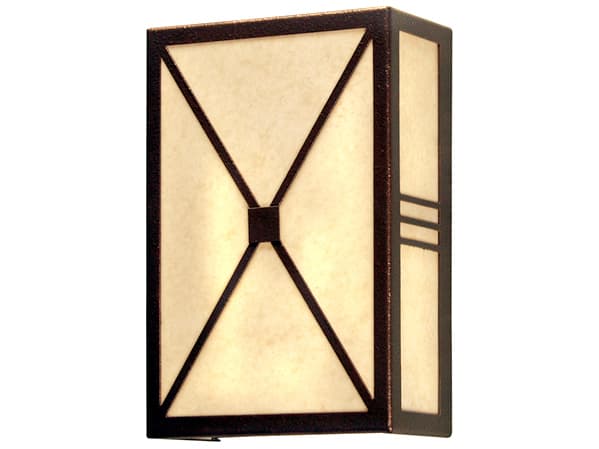 Meyda Whitewing 2-Light White Brown Wall Sconce