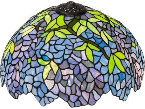 Meyda Wisteria 16" Green / Blue Shade