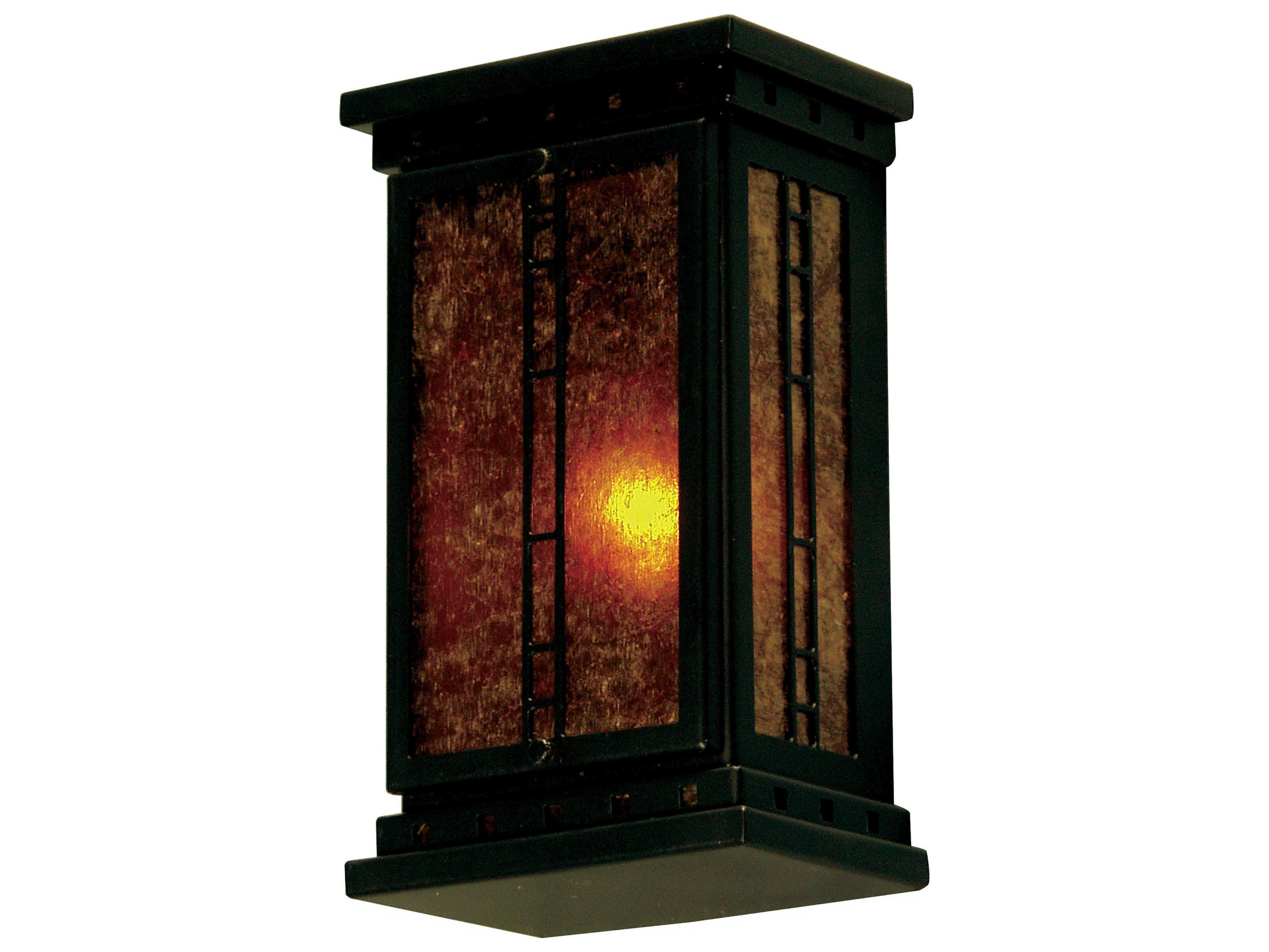 Meyda Zandra 1-Light Blackwash Brown Wall Sconce