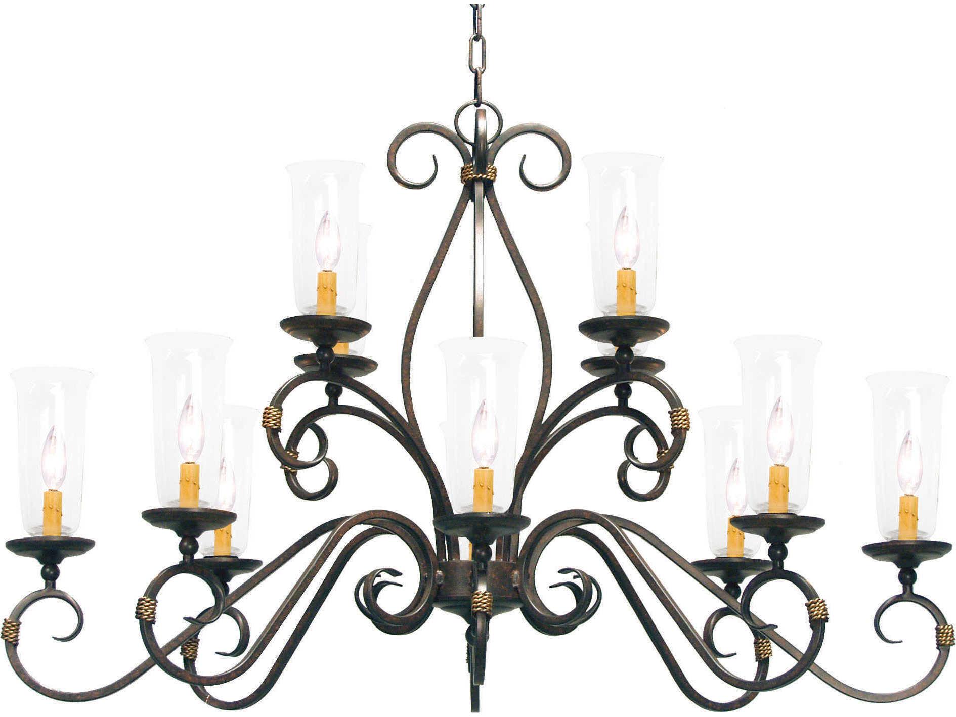 Meyda Zola 12-Light Cajun Spice Brown Glass Bell Island Pendant