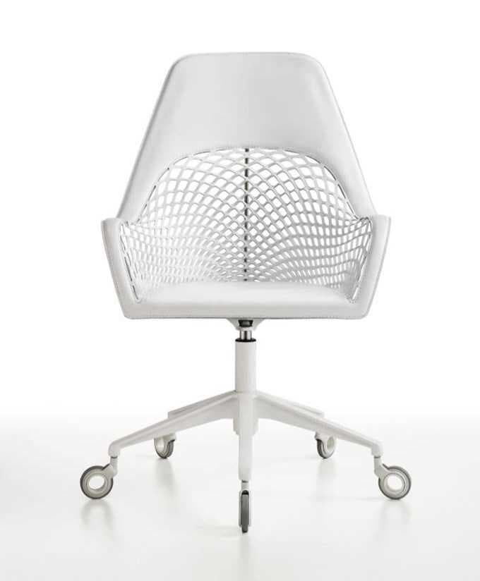 Midj Guapa Leather Adjustable Swivel Computer Office Chair