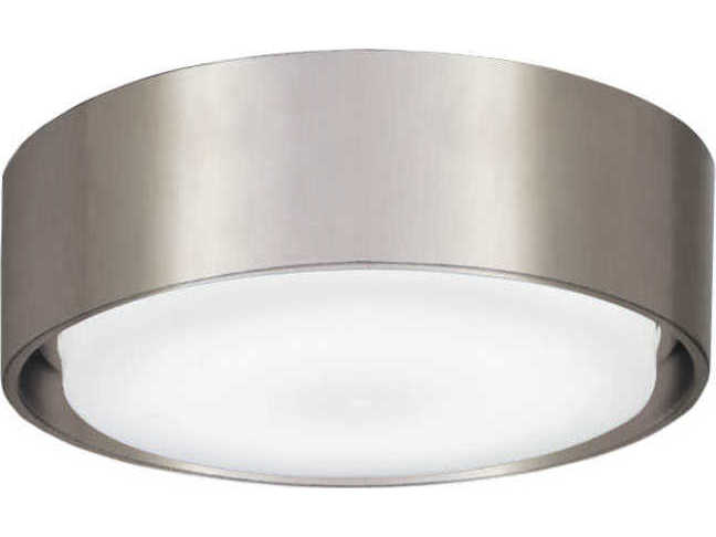Minka-Aire Simple 5" Brushed Nickel / Etched White LED Light Kit